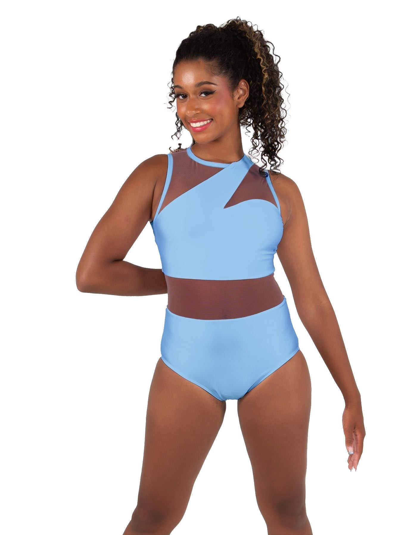 Solid Lycra Ambition Sleeveless Leotard