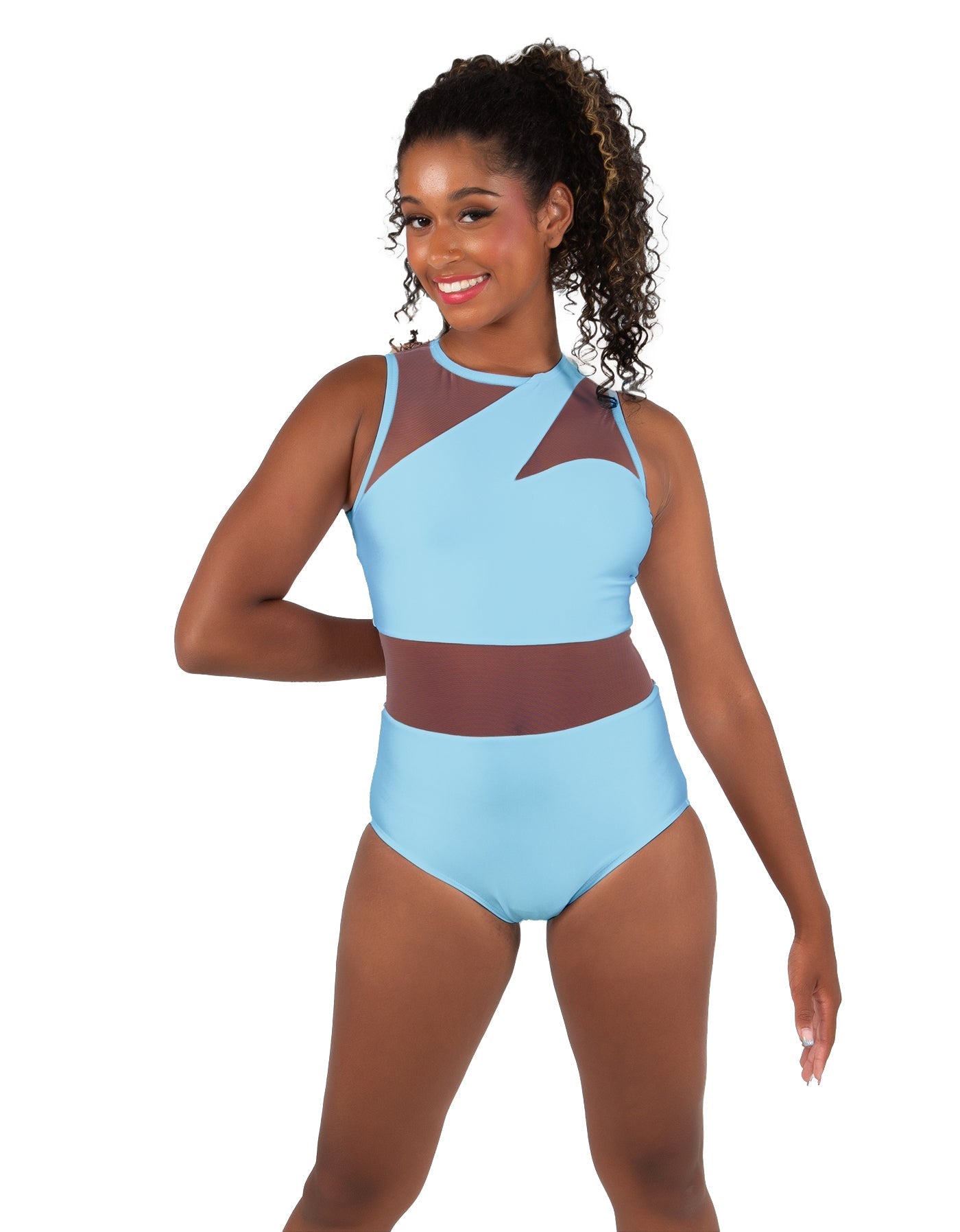 Solid Lycra Ambition Sleeveless Leotard