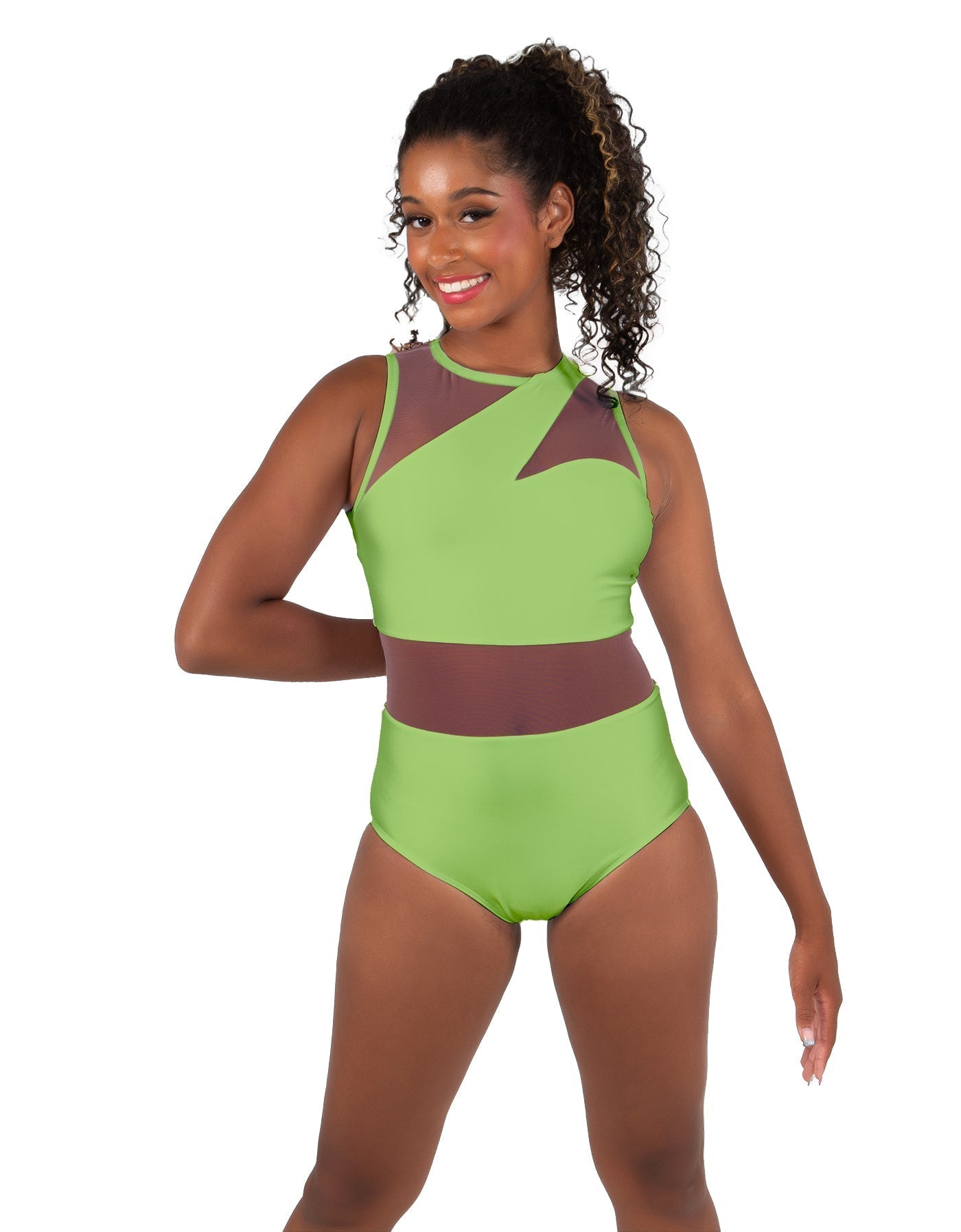 Solid Lycra Ambition Sleeveless Leotard