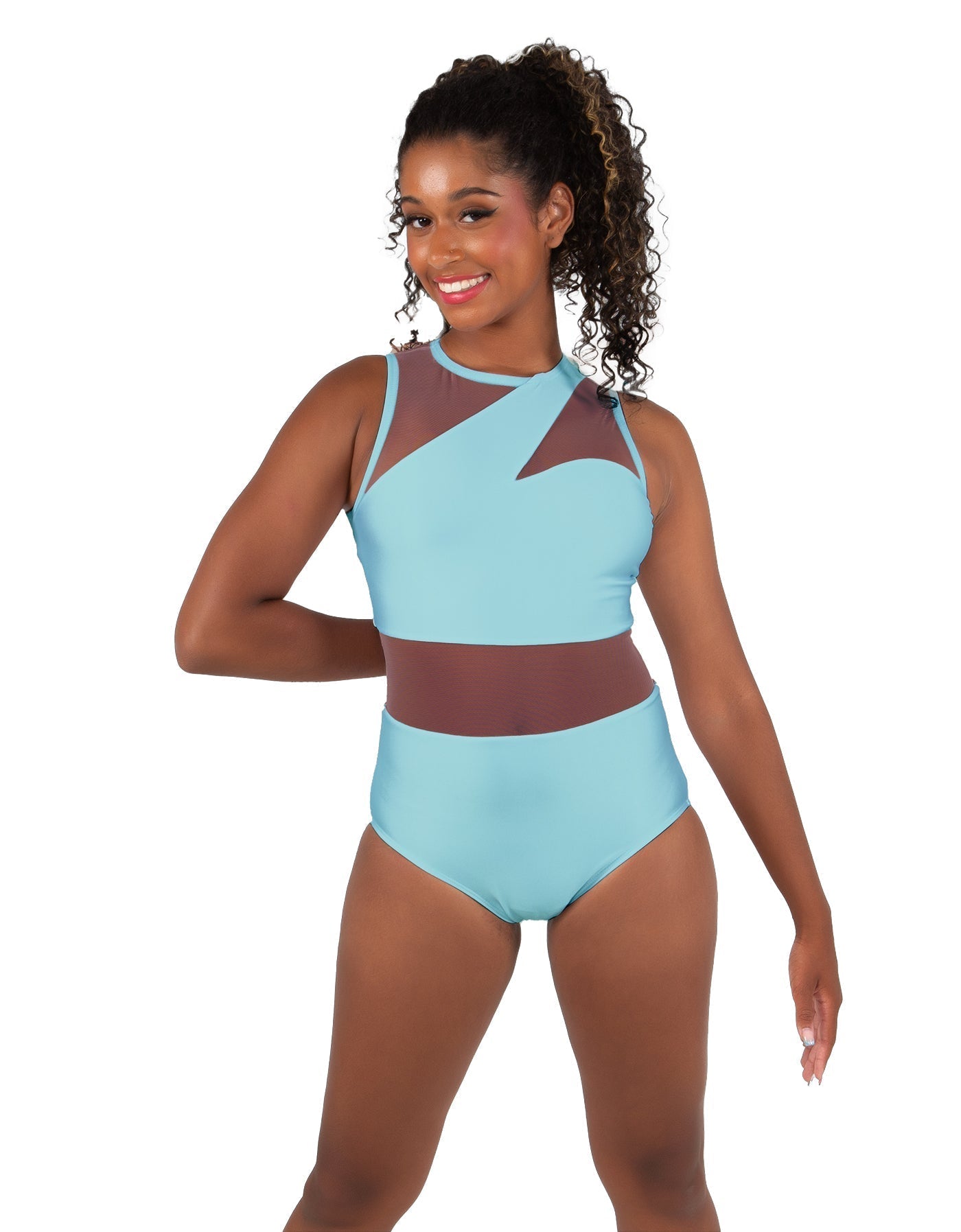 Solid Lycra Ambition Sleeveless Leotard