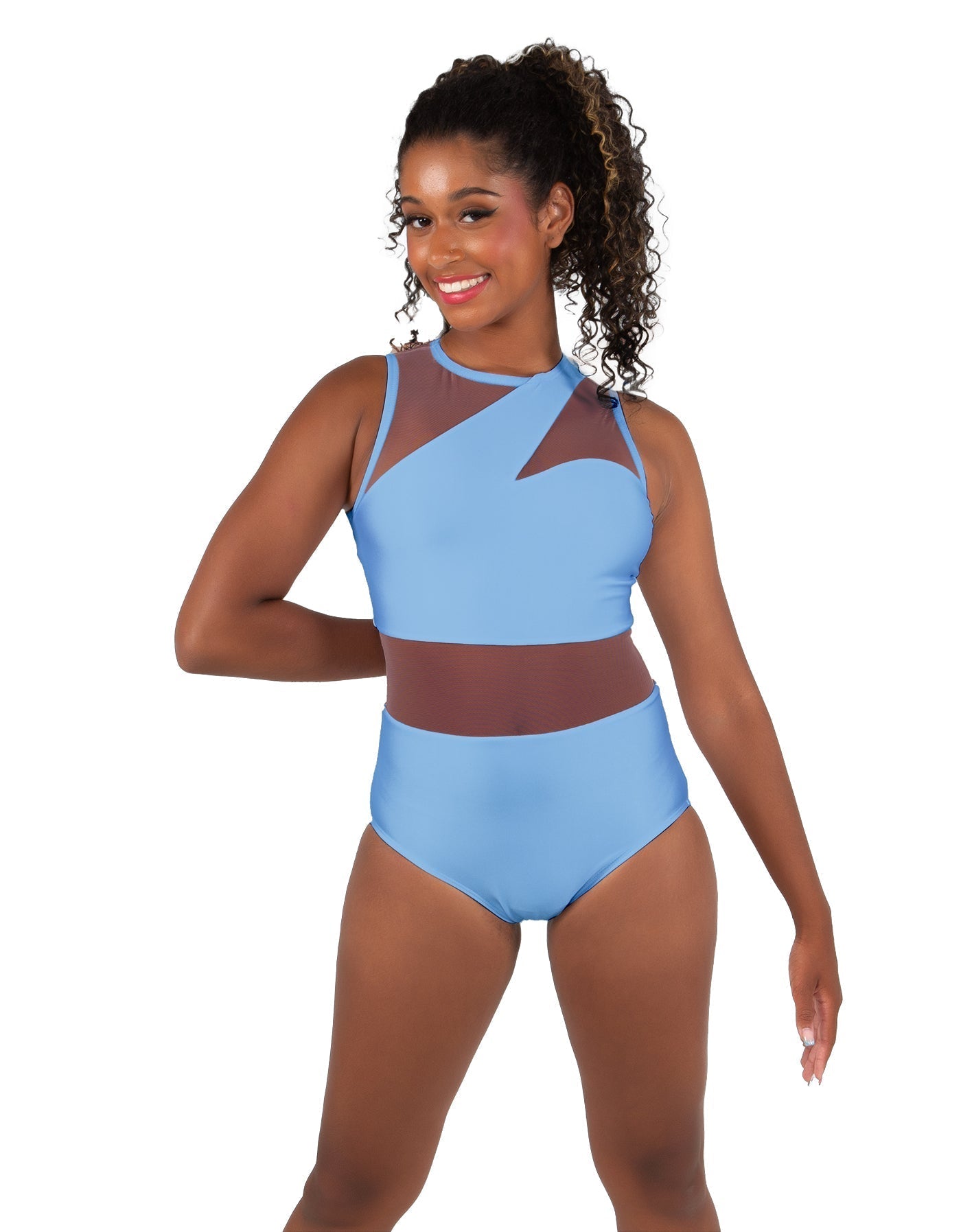 Solid Lycra Ambition Sleeveless Leotard