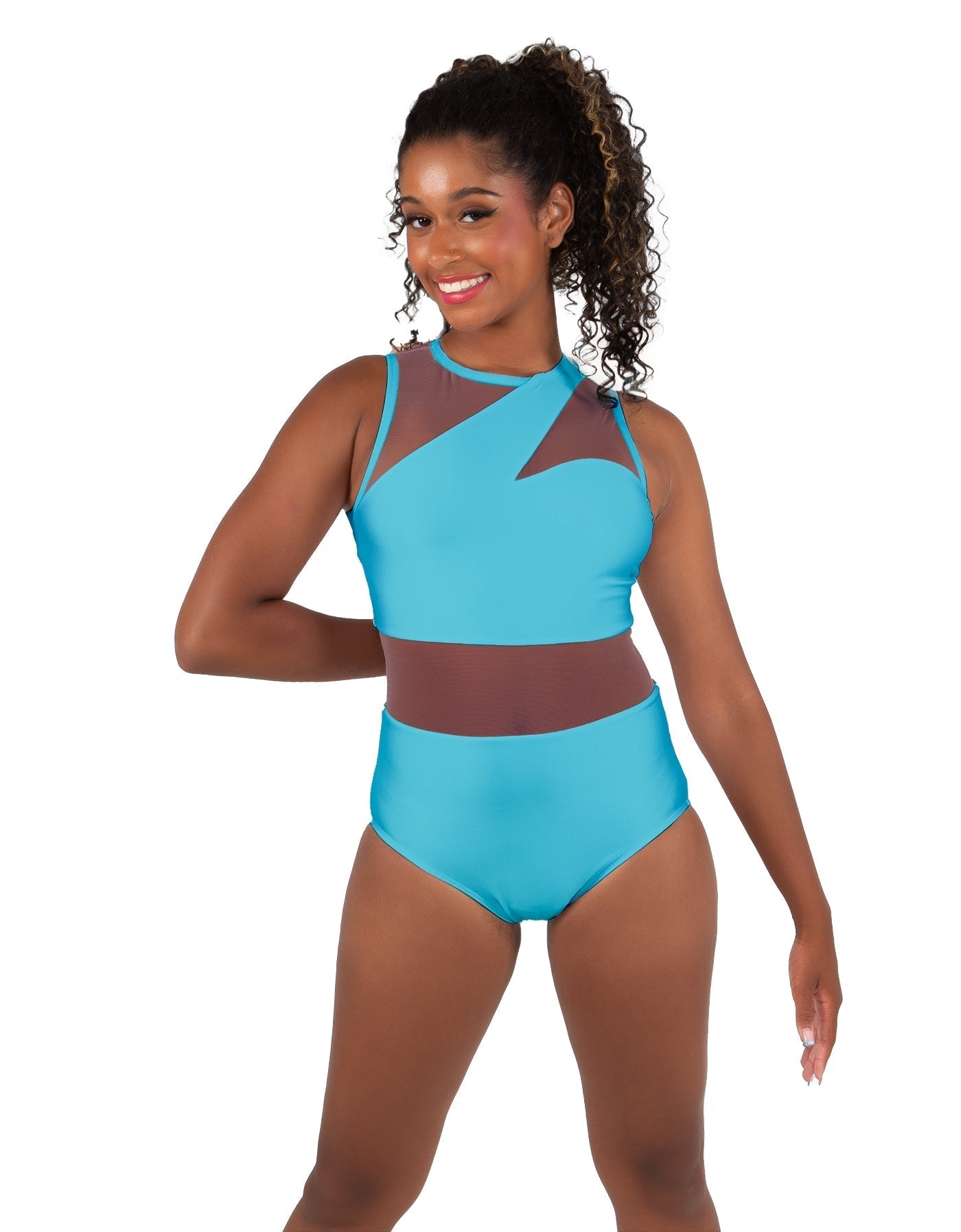 Solid Lycra Ambition Sleeveless Leotard