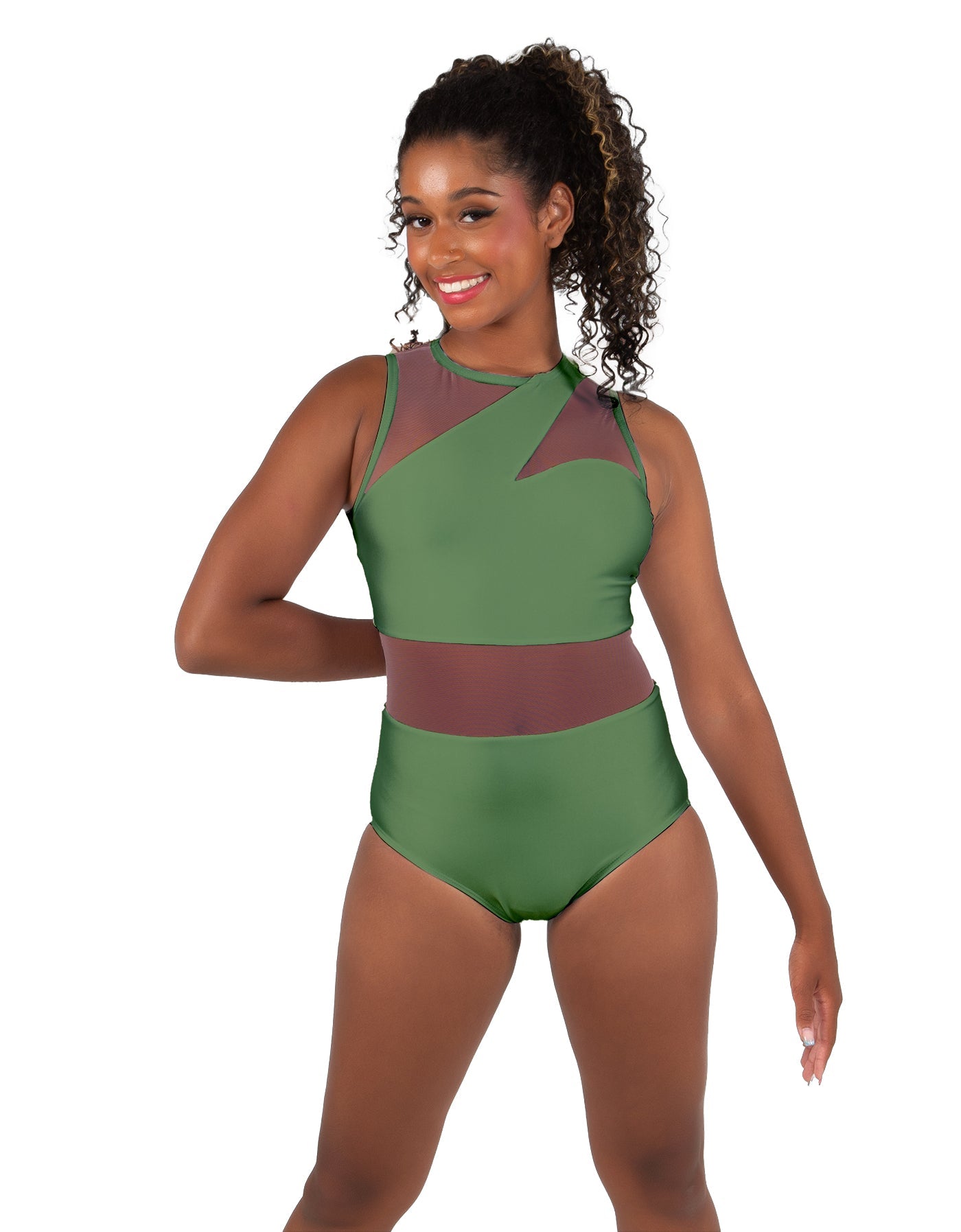 Solid Lycra Ambition Sleeveless Leotard