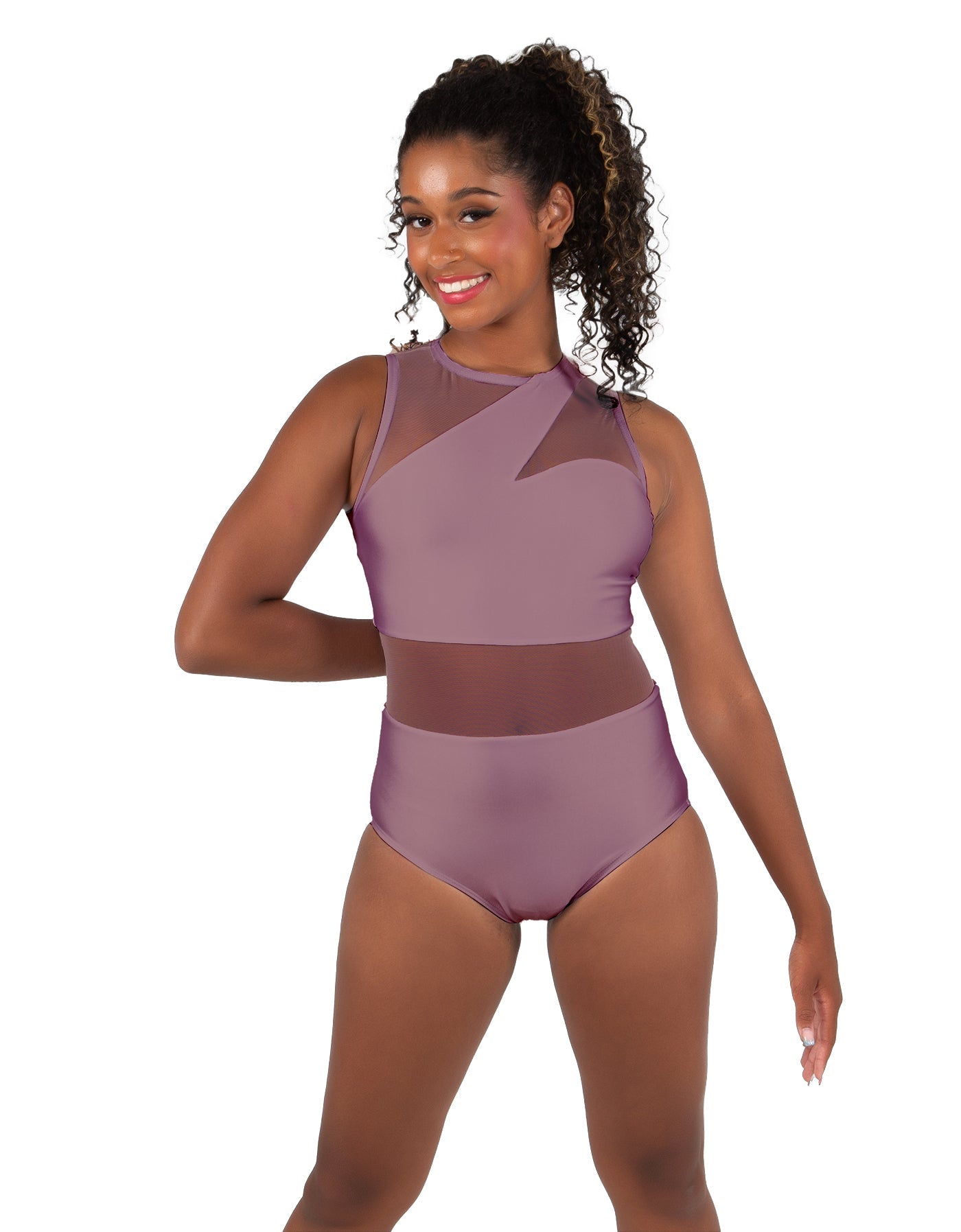 Solid Lycra Ambition Sleeveless Leotard
