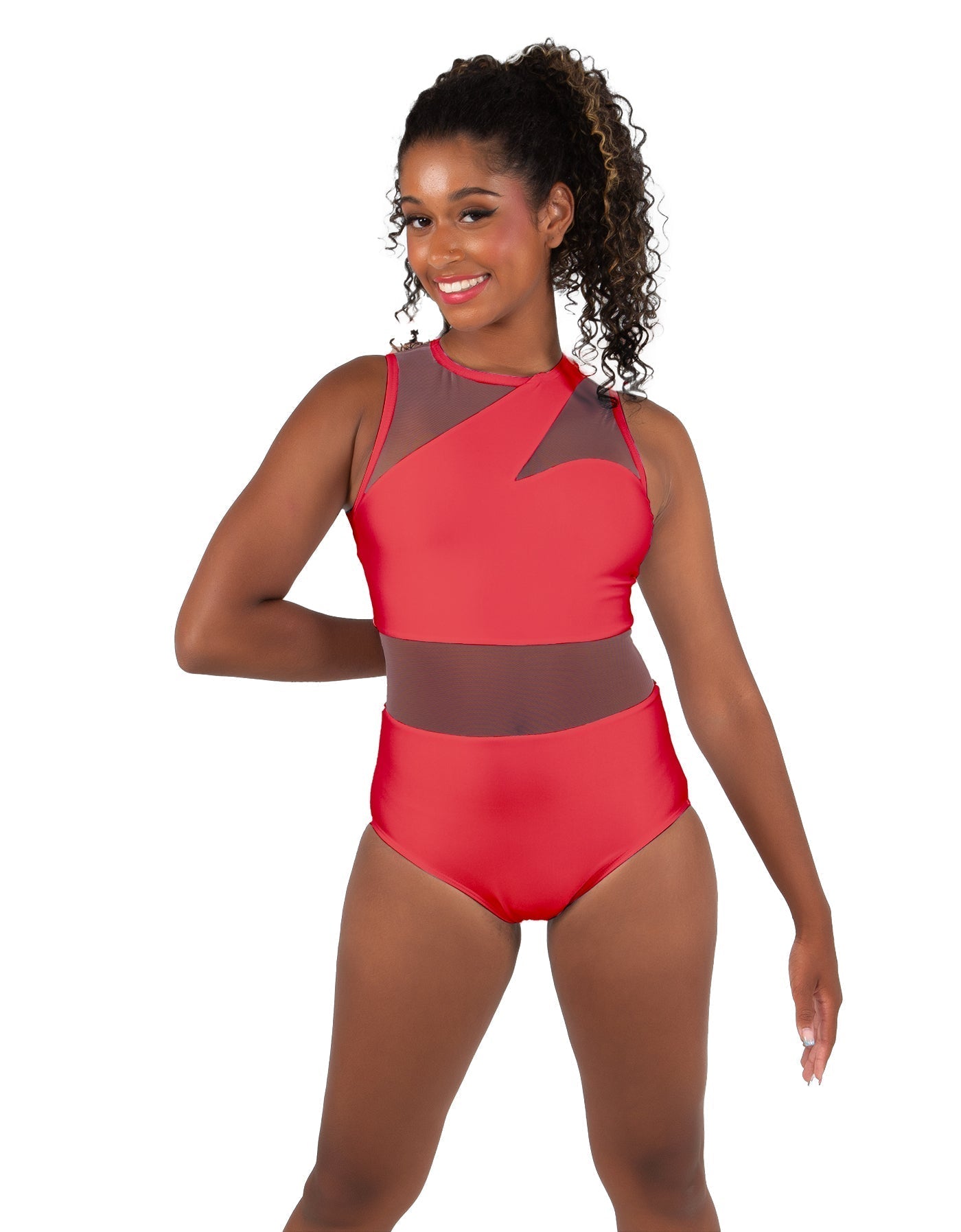 Solid Lycra Ambition Sleeveless Leotard