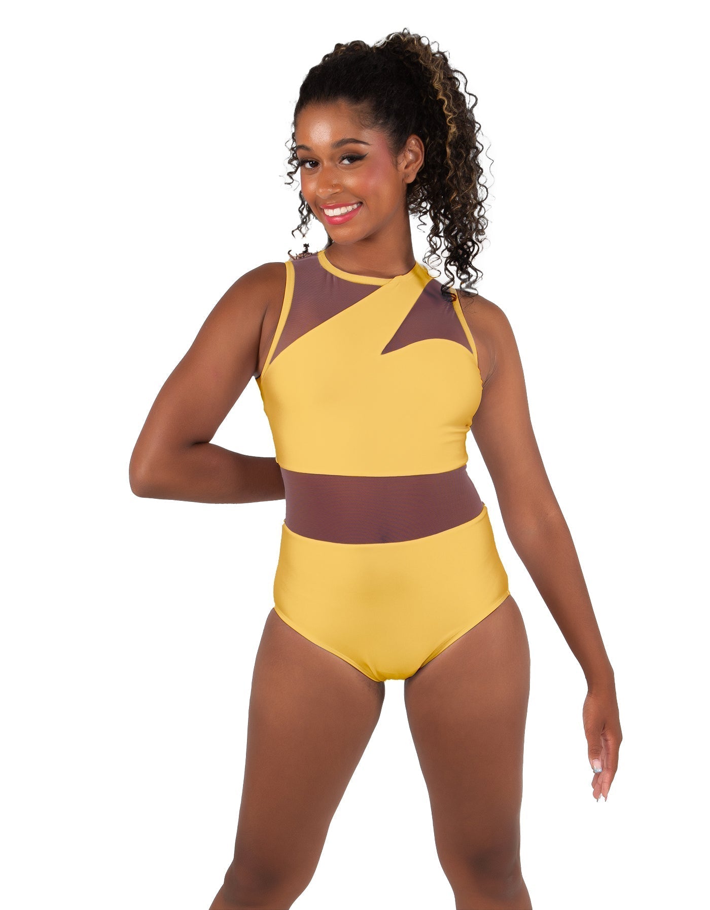 Solid Lycra Ambition Sleeveless Leotard