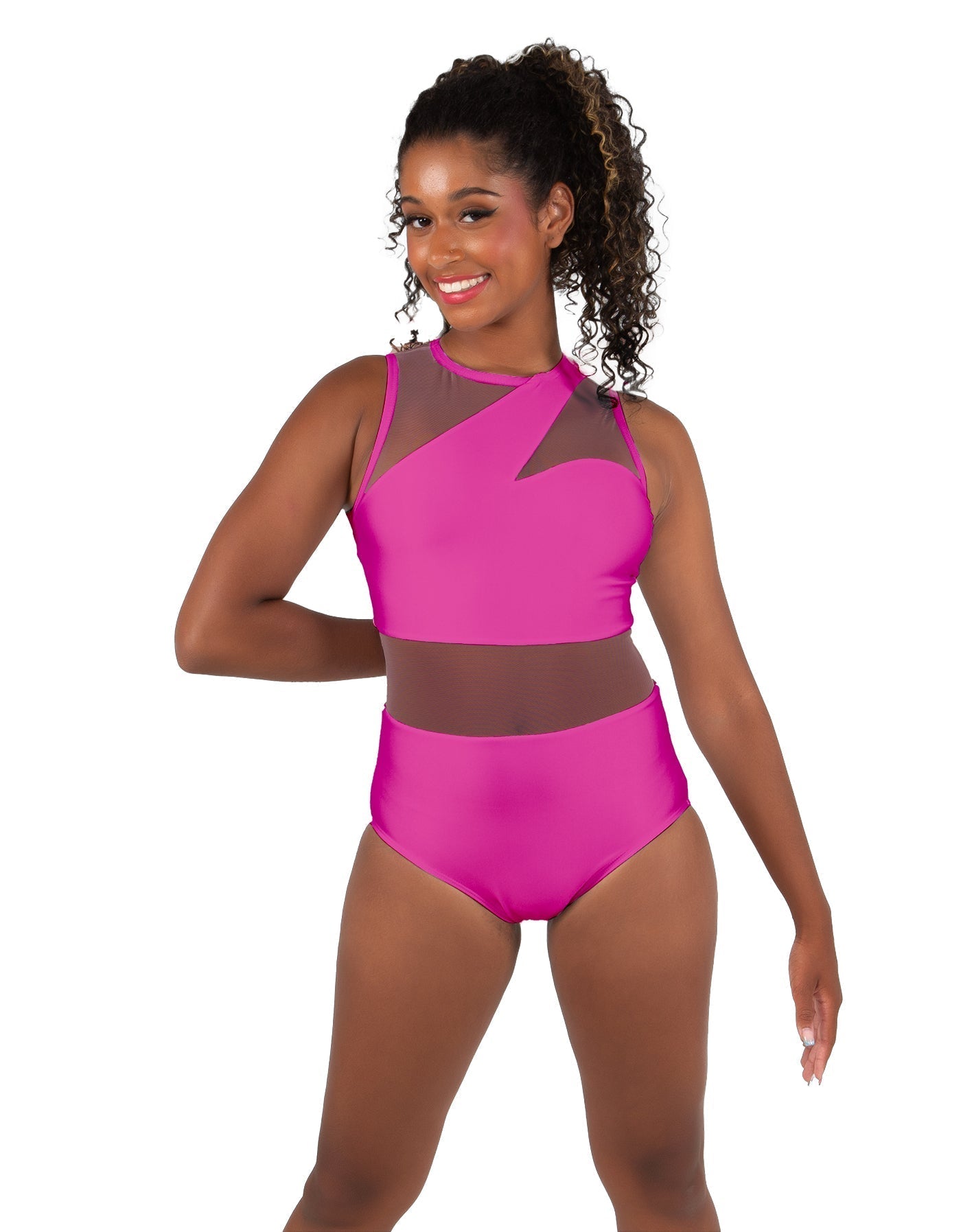 Solid Lycra Ambition Sleeveless Leotard