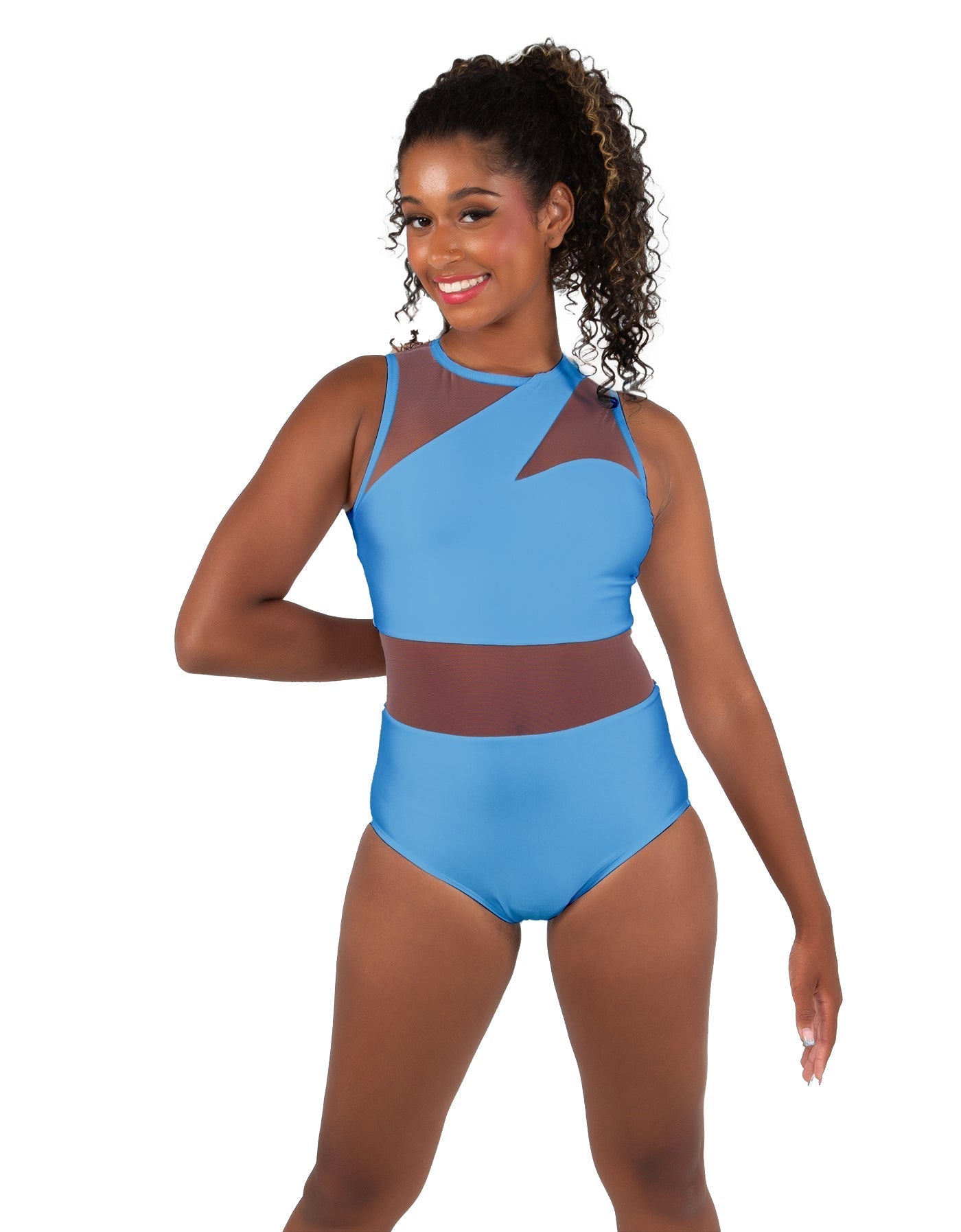 Solid Lycra Ambition Sleeveless Leotard