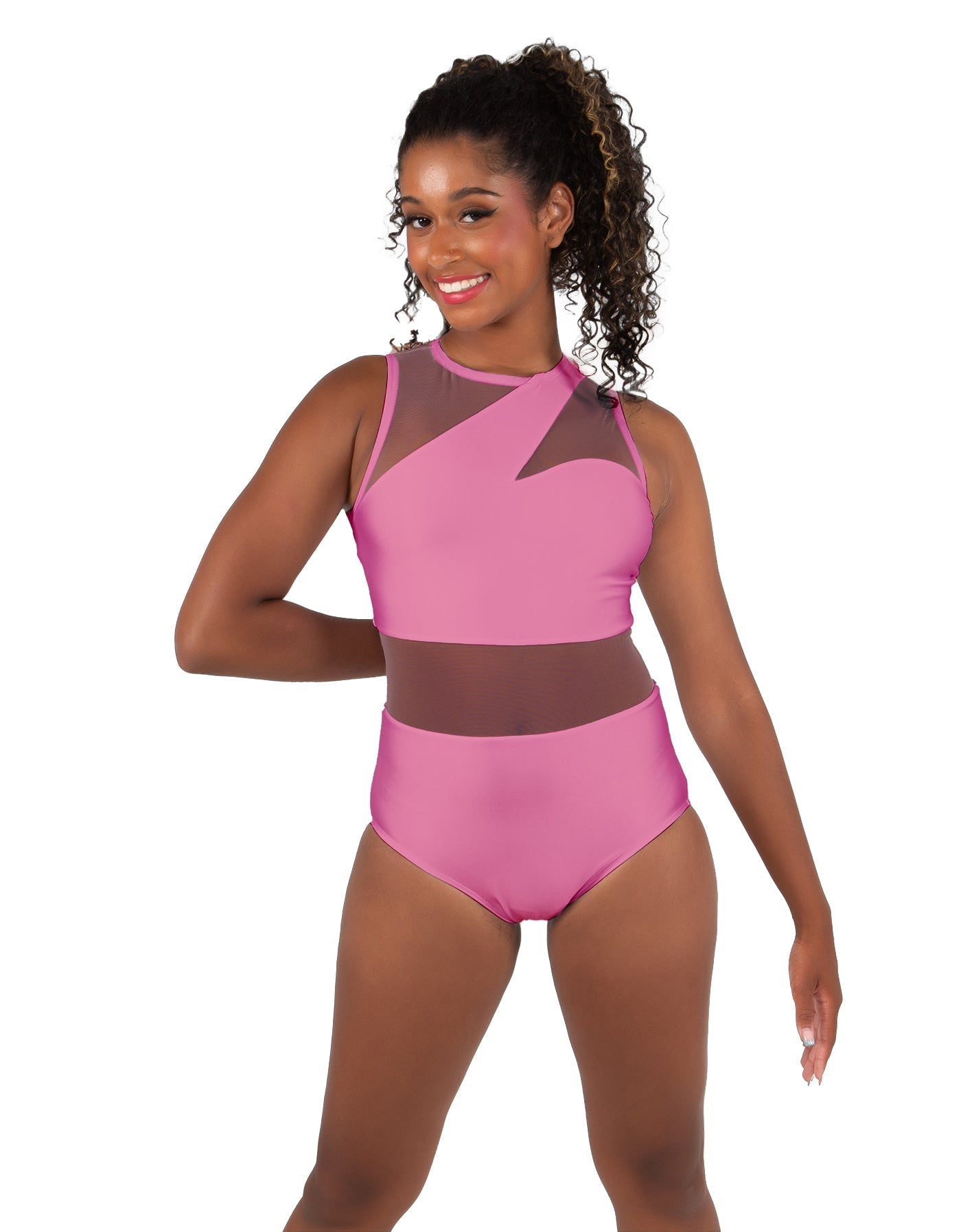 Solid Lycra Ambition Sleeveless Leotard