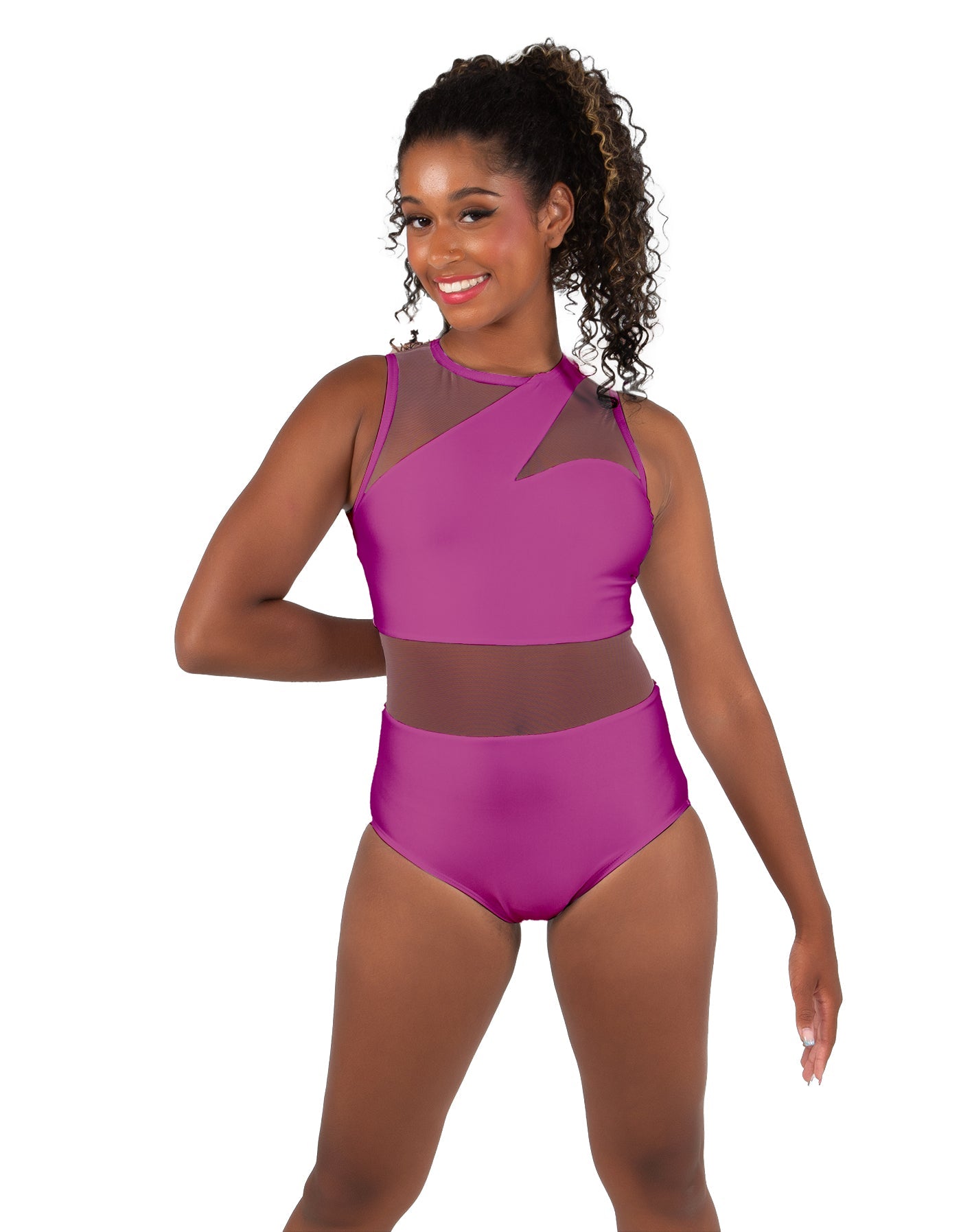 Solid Lycra Ambition Sleeveless Leotard