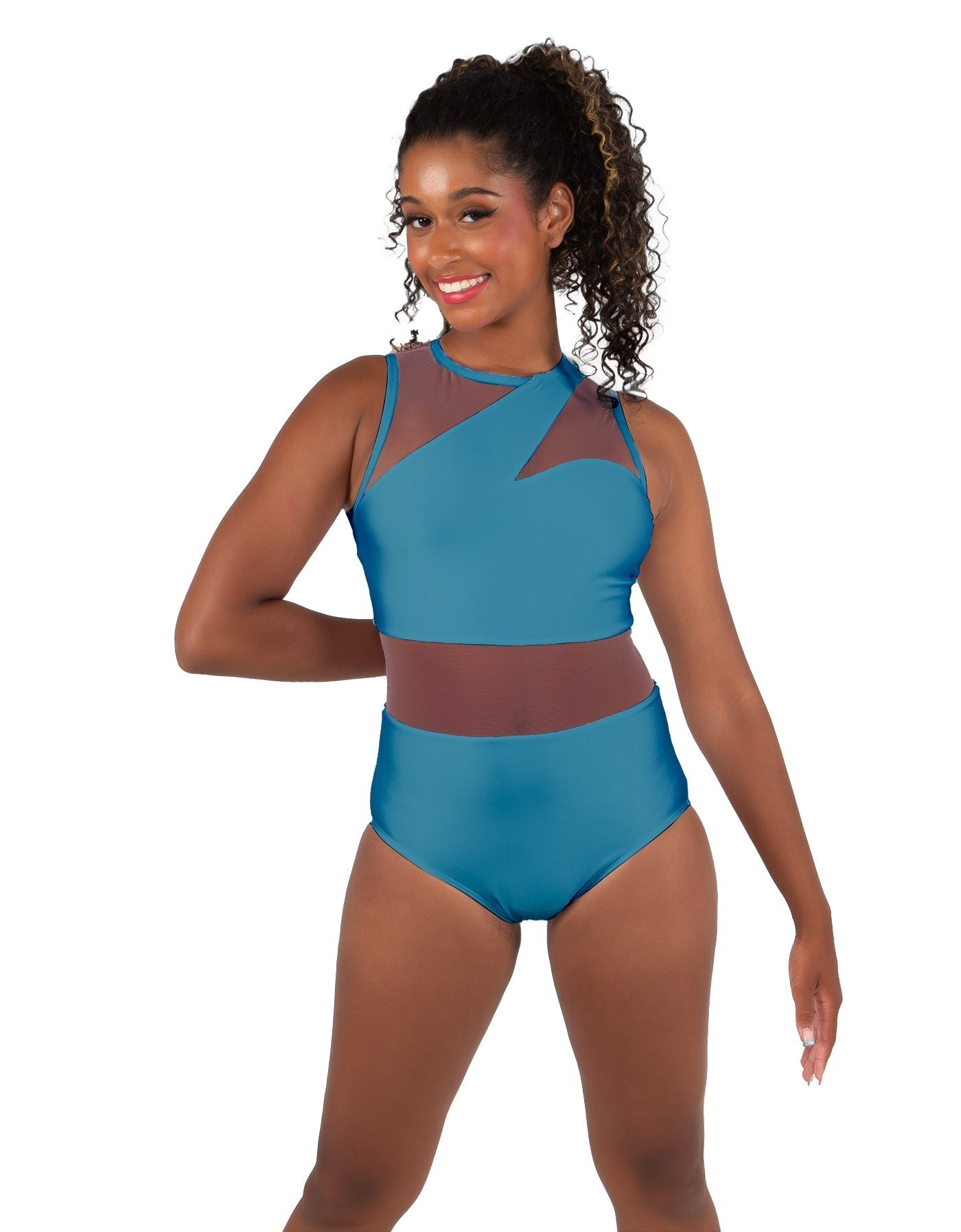Solid Lycra Ambition Sleeveless Leotard