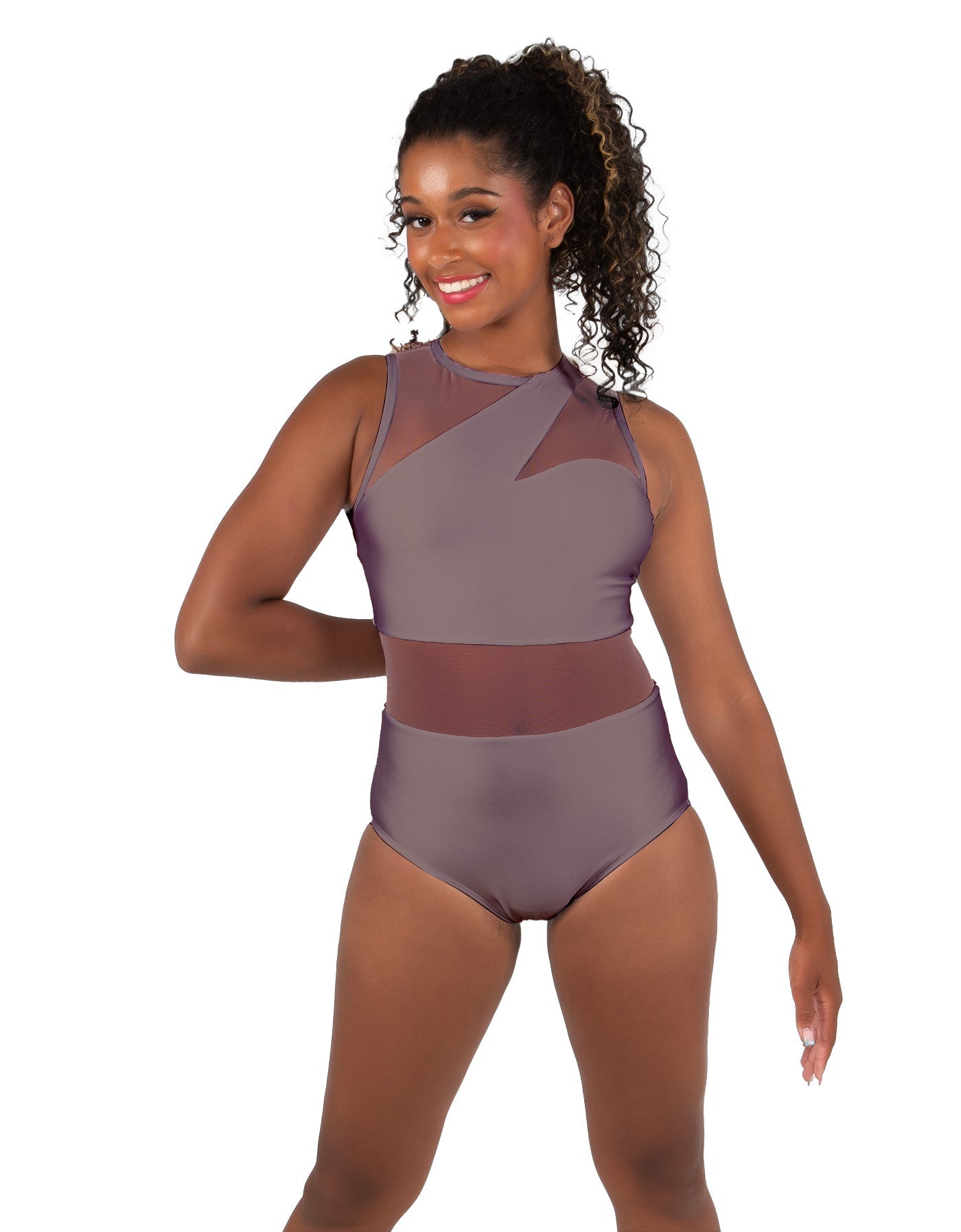 Solid Lycra Ambition Sleeveless Leotard