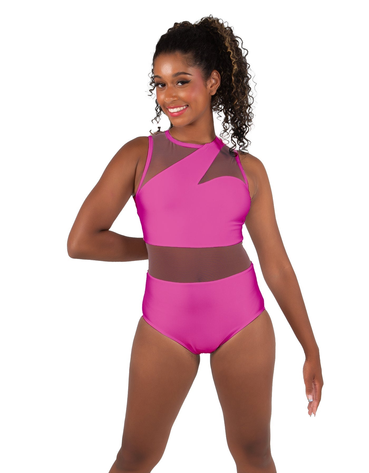 Solid Lycra Ambition Sleeveless Leotard