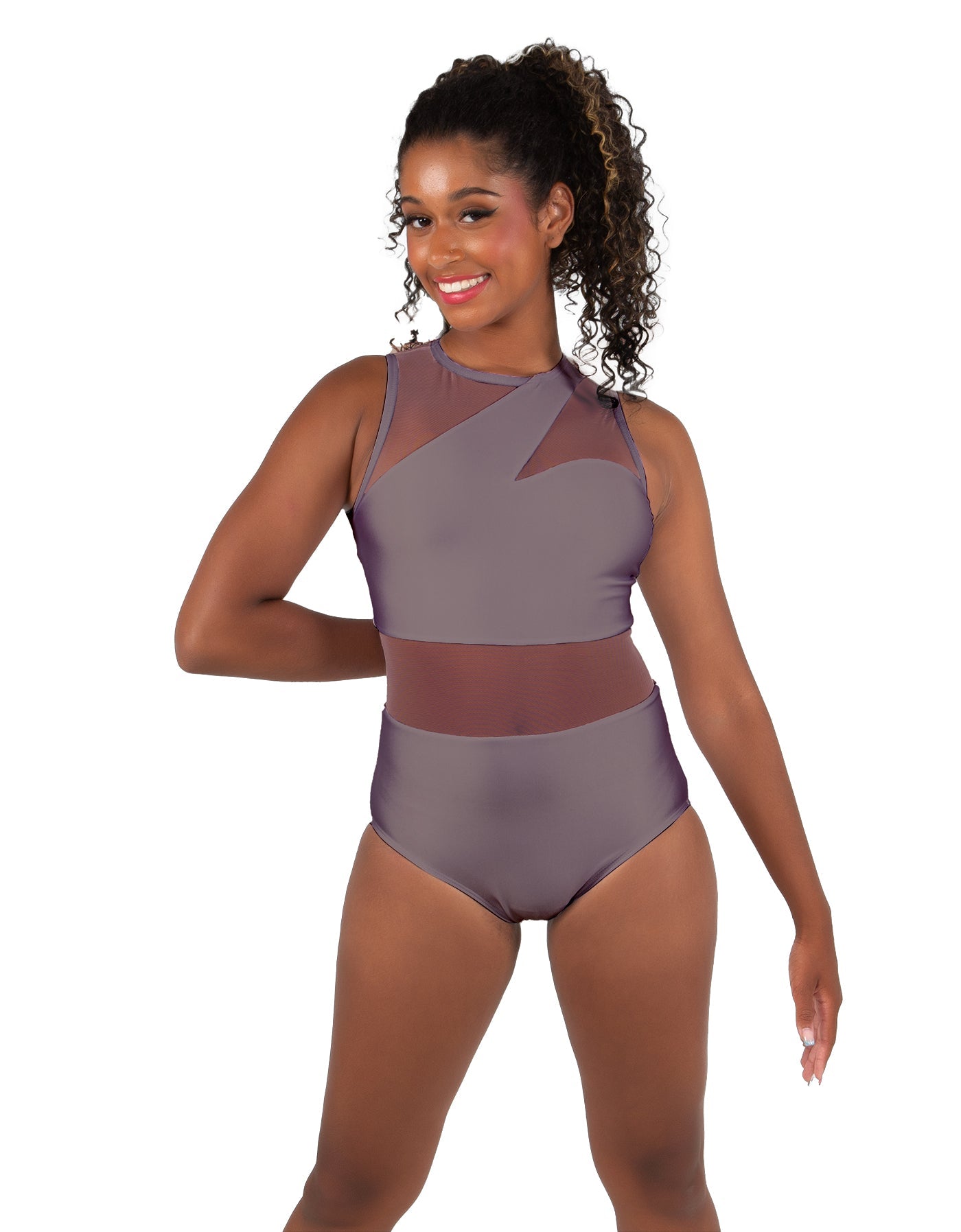 Solid Lycra Ambition Sleeveless Leotard