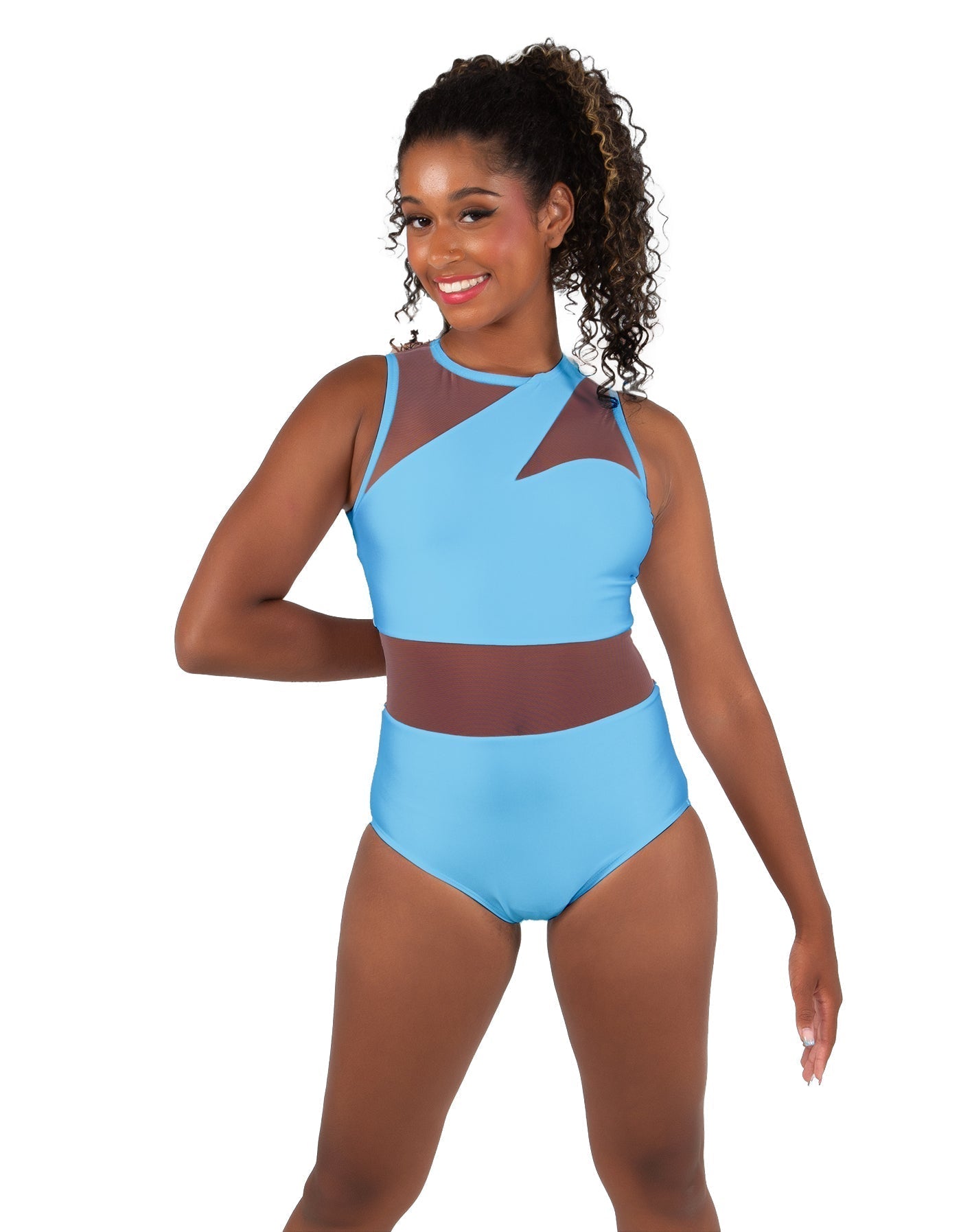 Solid Lycra Ambition Sleeveless Leotard