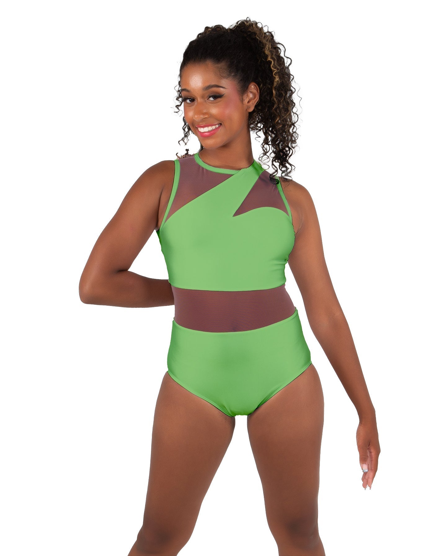 Solid Lycra Ambition Sleeveless Leotard