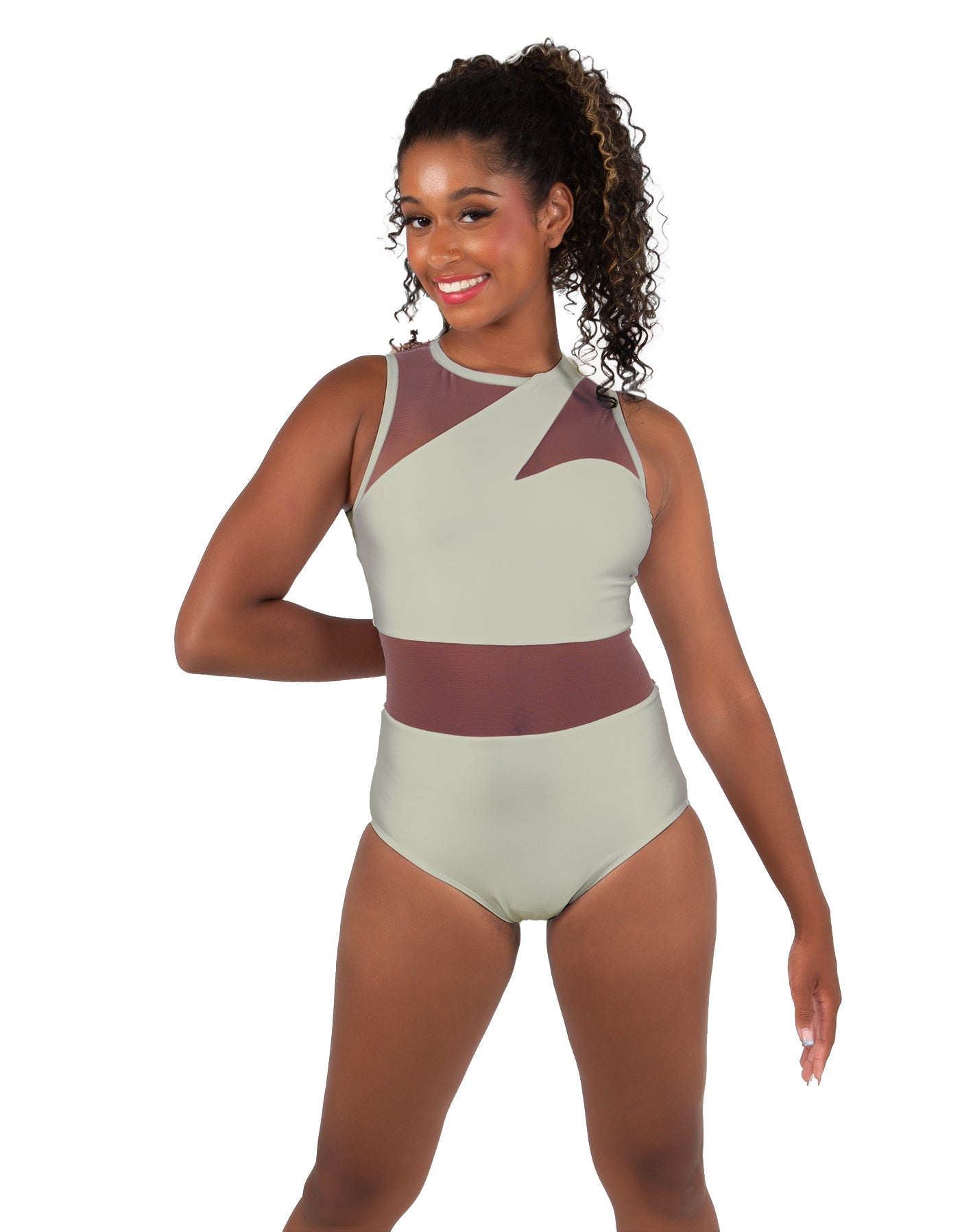 Solid Lycra Ambition Sleeveless Leotard