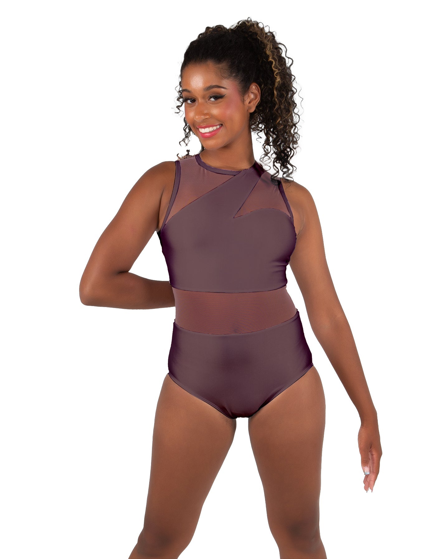Solid Lycra Ambition Sleeveless Leotard
