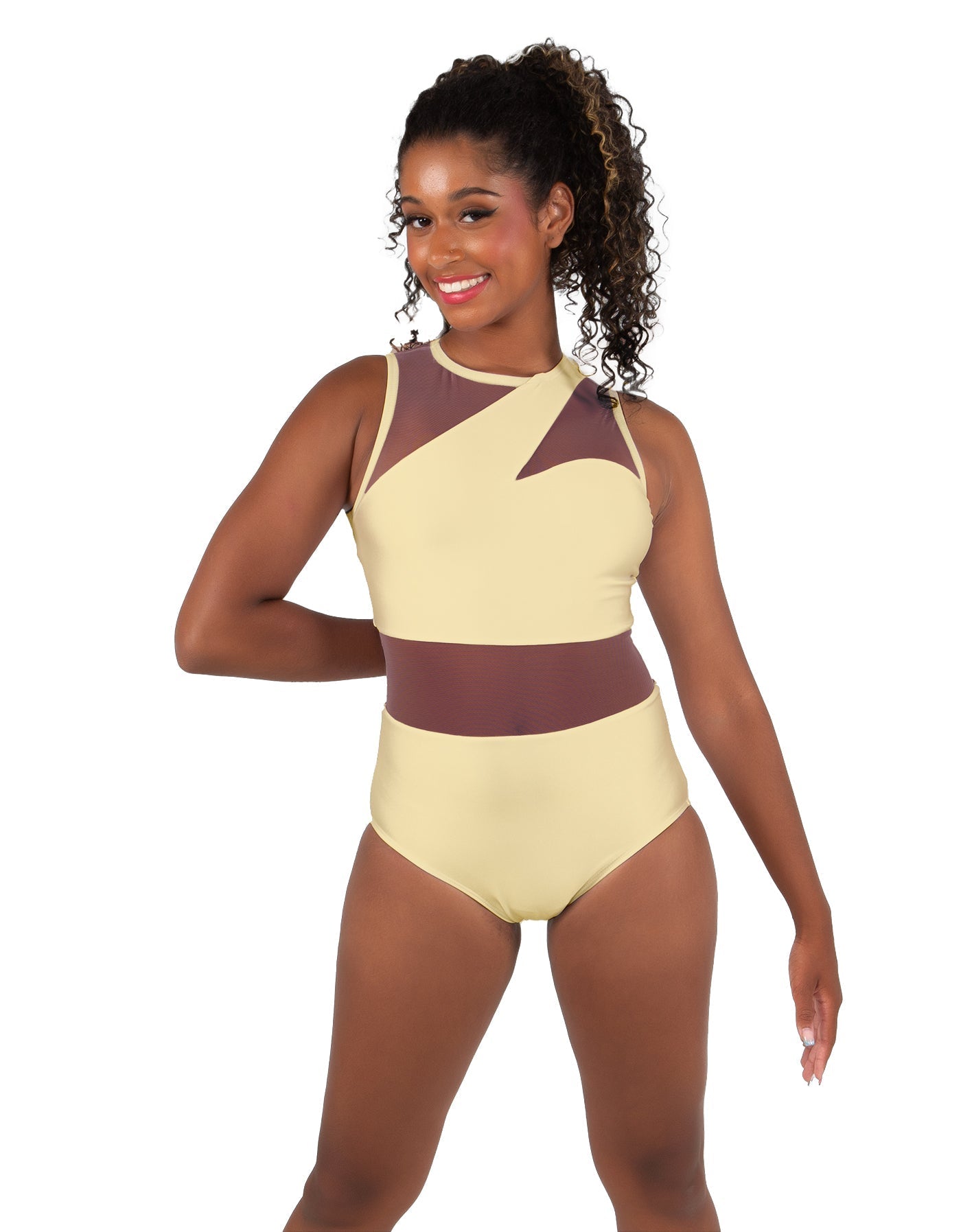 Solid Lycra Ambition Sleeveless Leotard