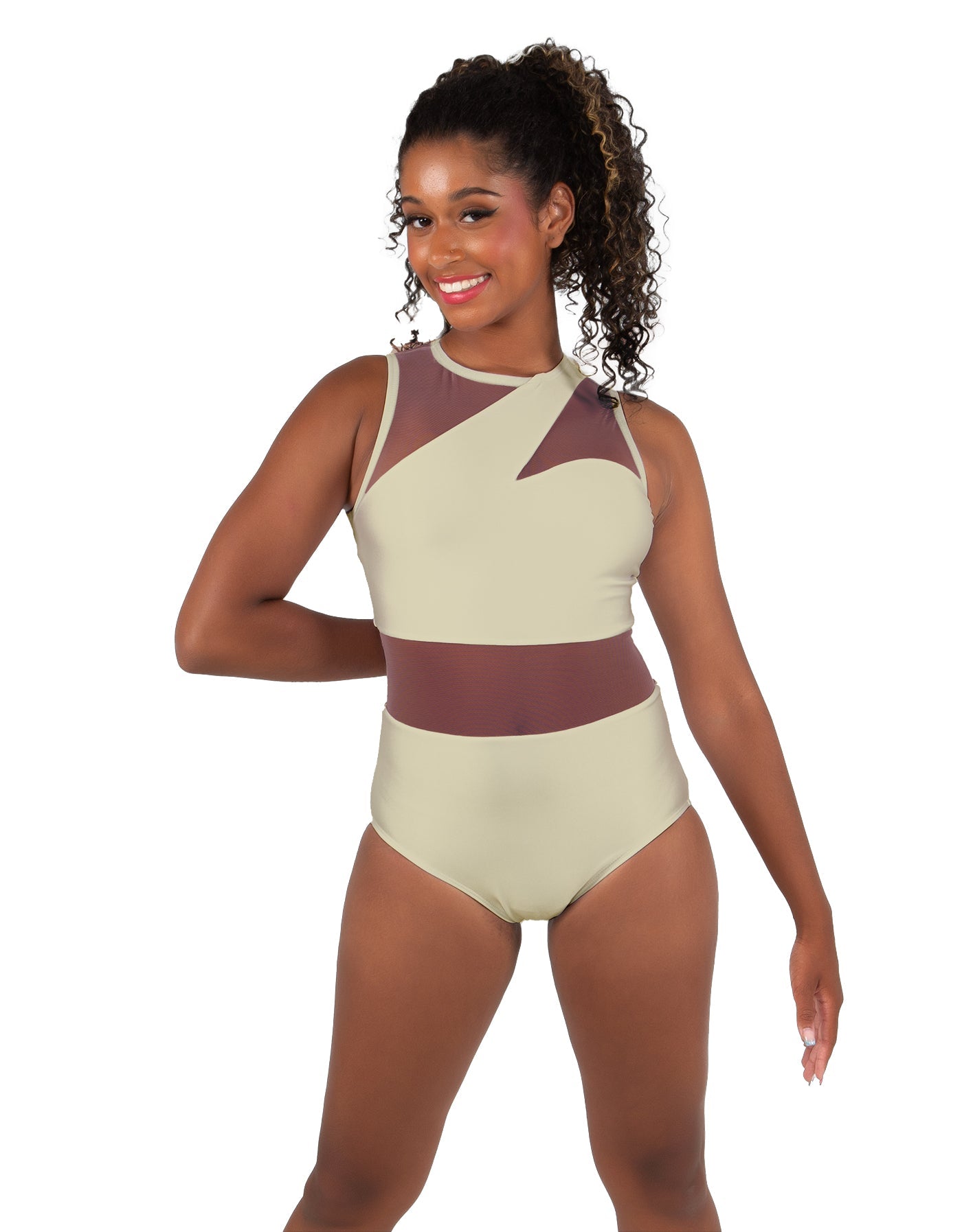 Solid Lycra Ambition Sleeveless Leotard