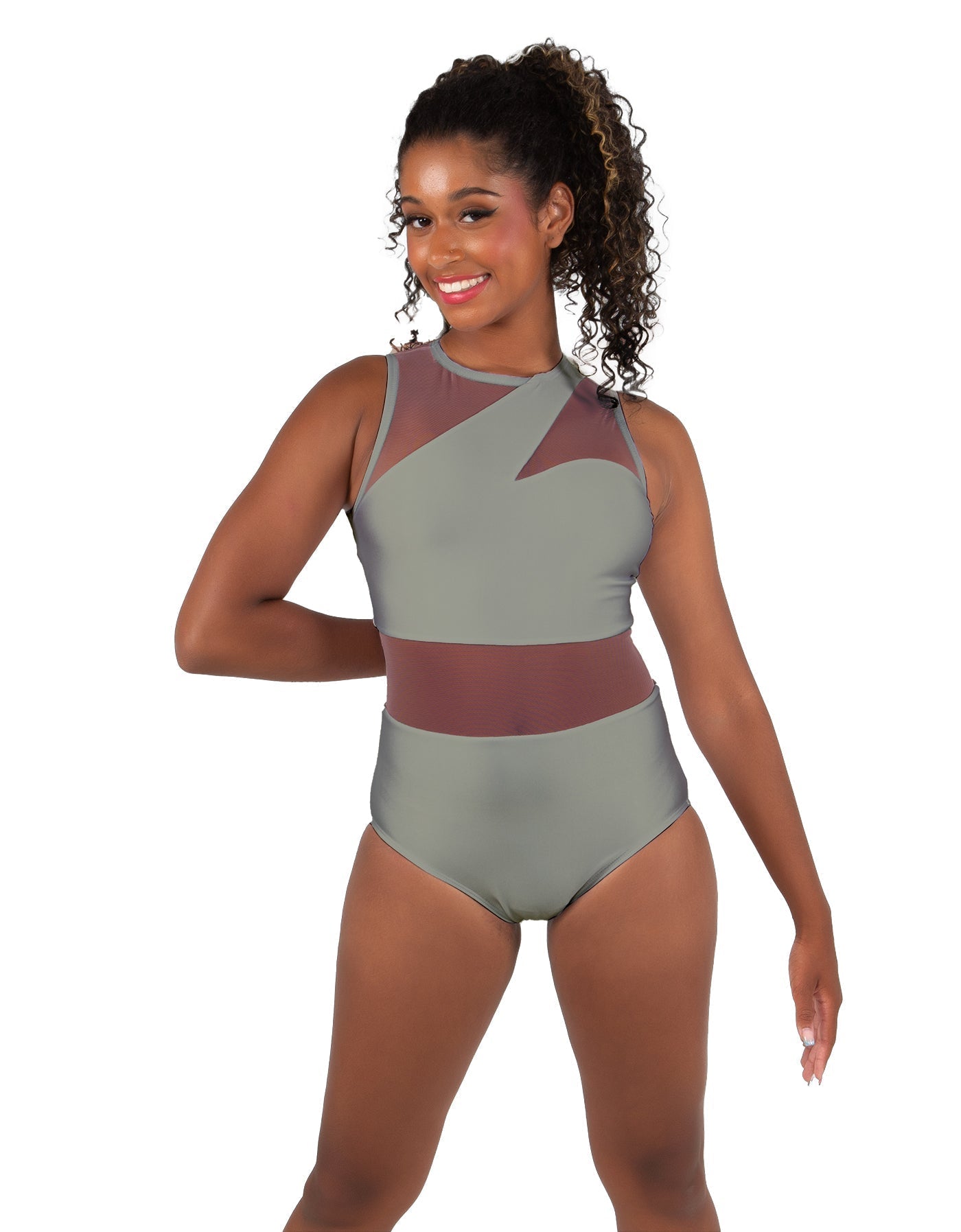 Solid Lycra Ambition Sleeveless Leotard