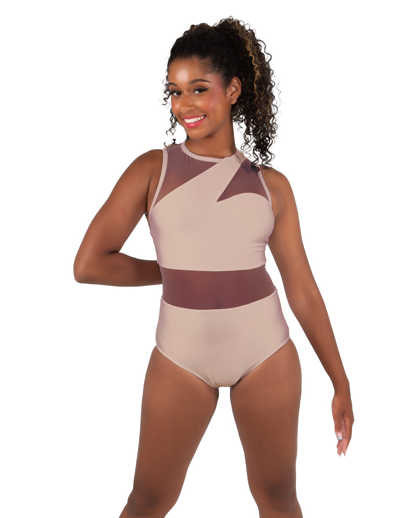Solid Lycra Ambition Sleeveless Leotard