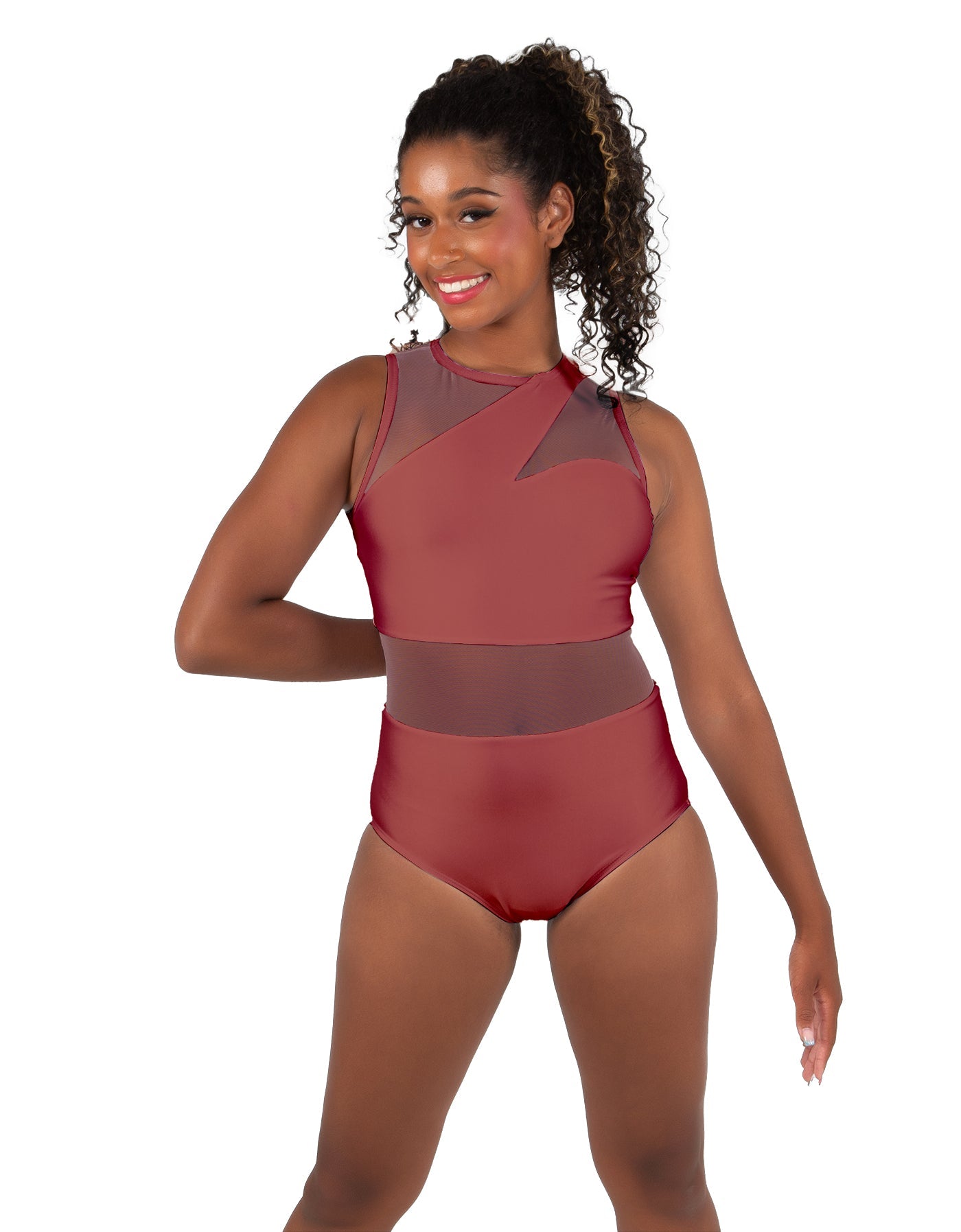 Solid Lycra Ambition Sleeveless Leotard