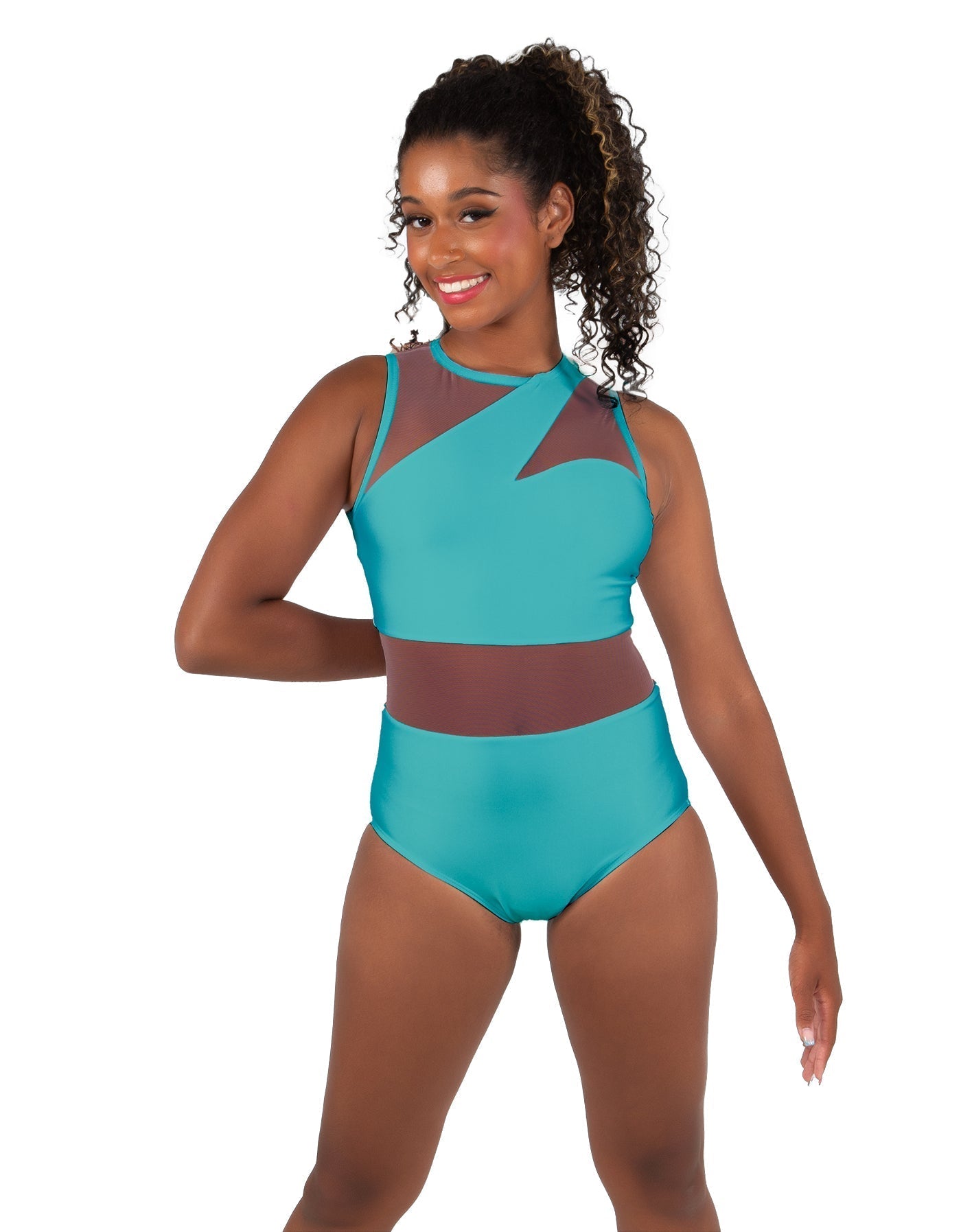 Solid Lycra Ambition Sleeveless Leotard