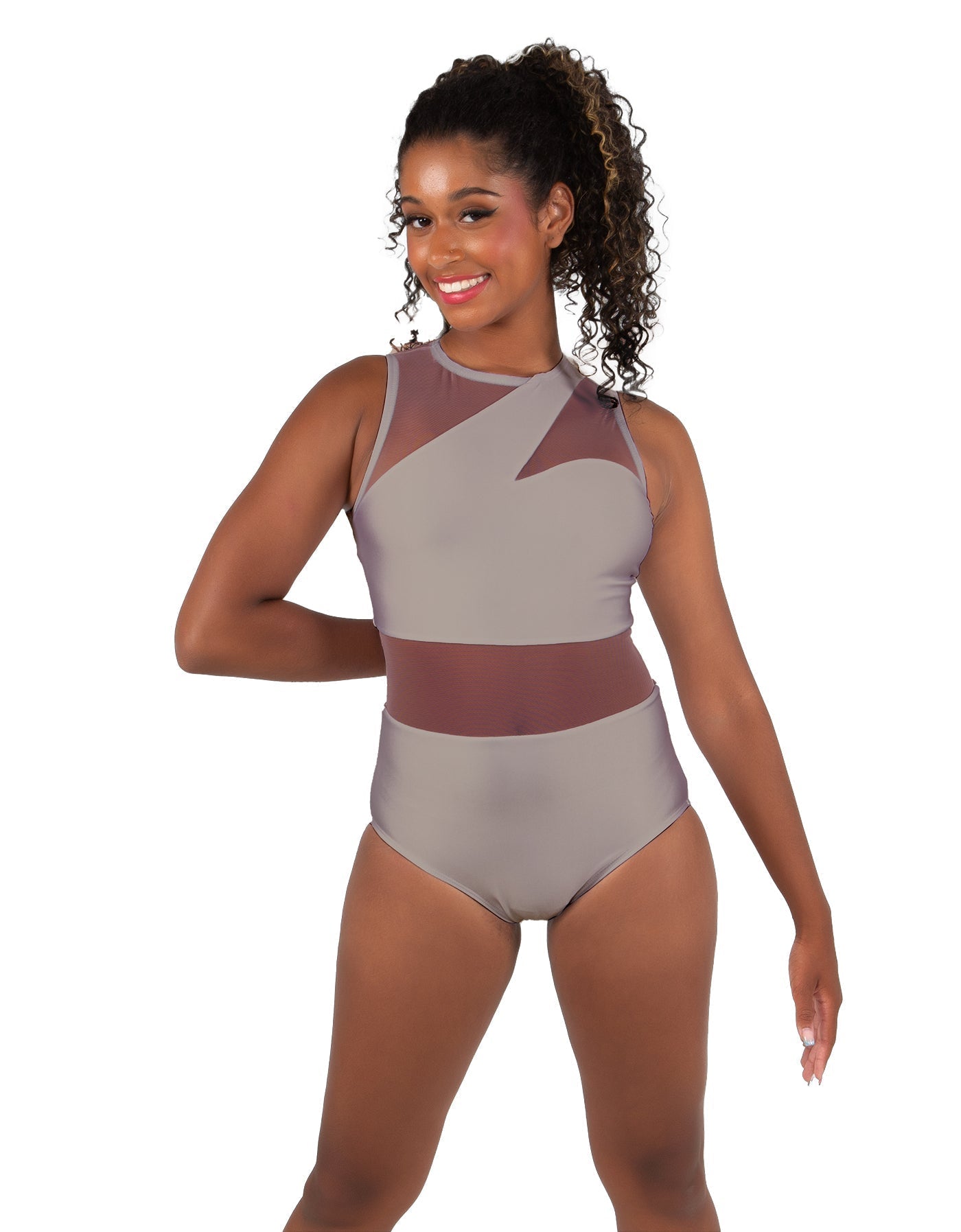 Solid Lycra Ambition Sleeveless Leotard