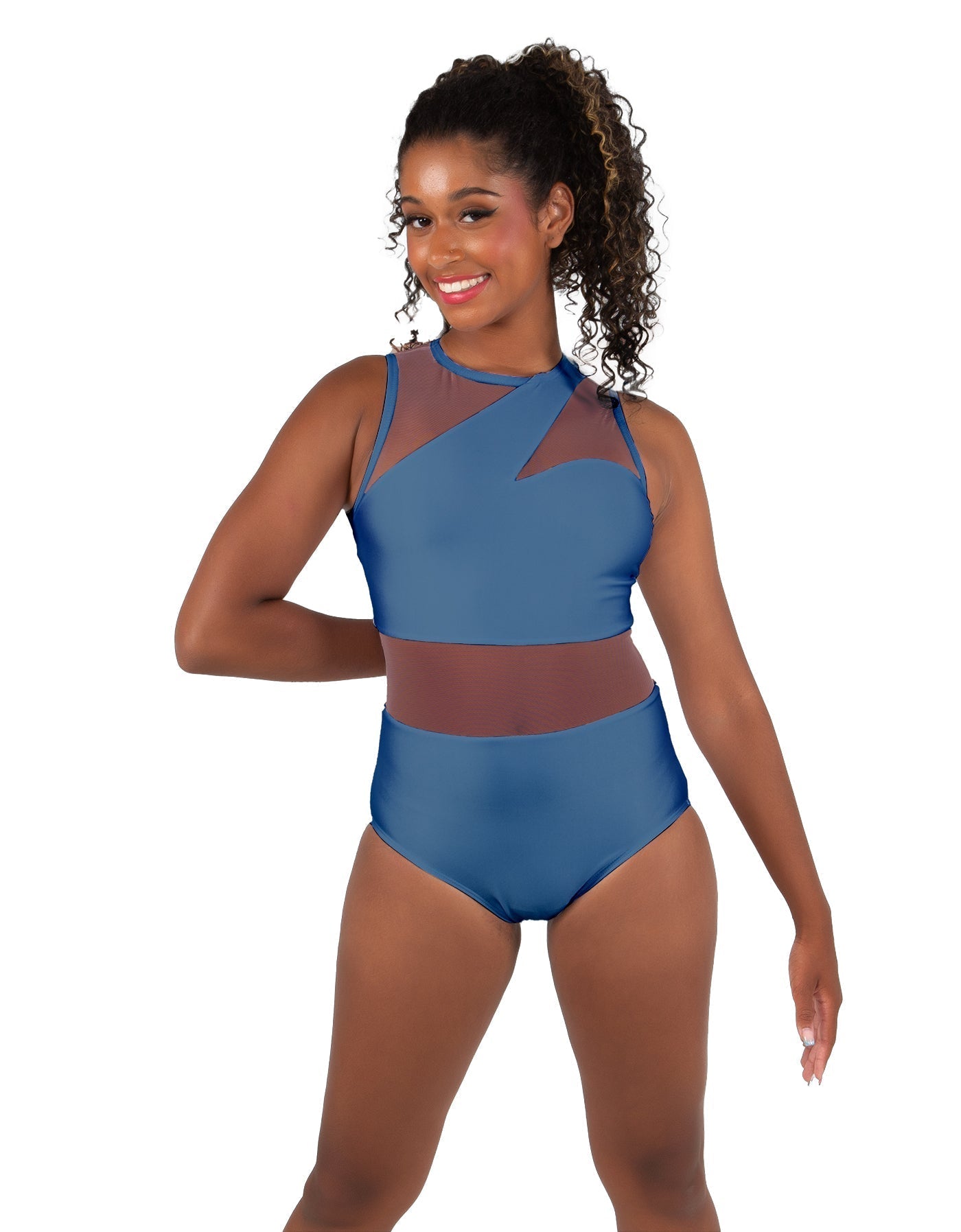 Solid Lycra Ambition Sleeveless Leotard