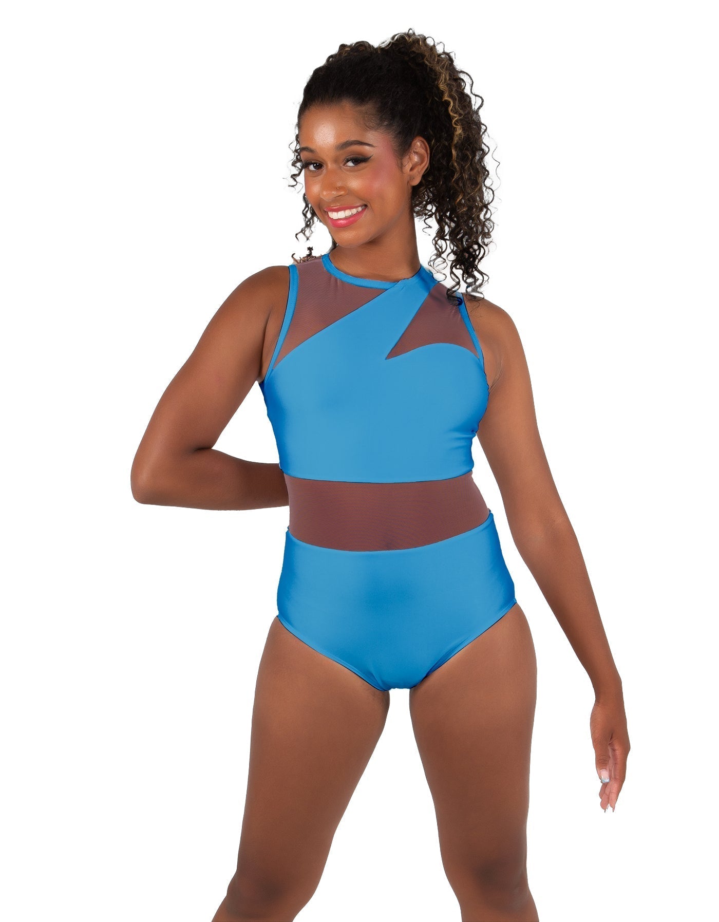 Solid Lycra Ambition Sleeveless Leotard