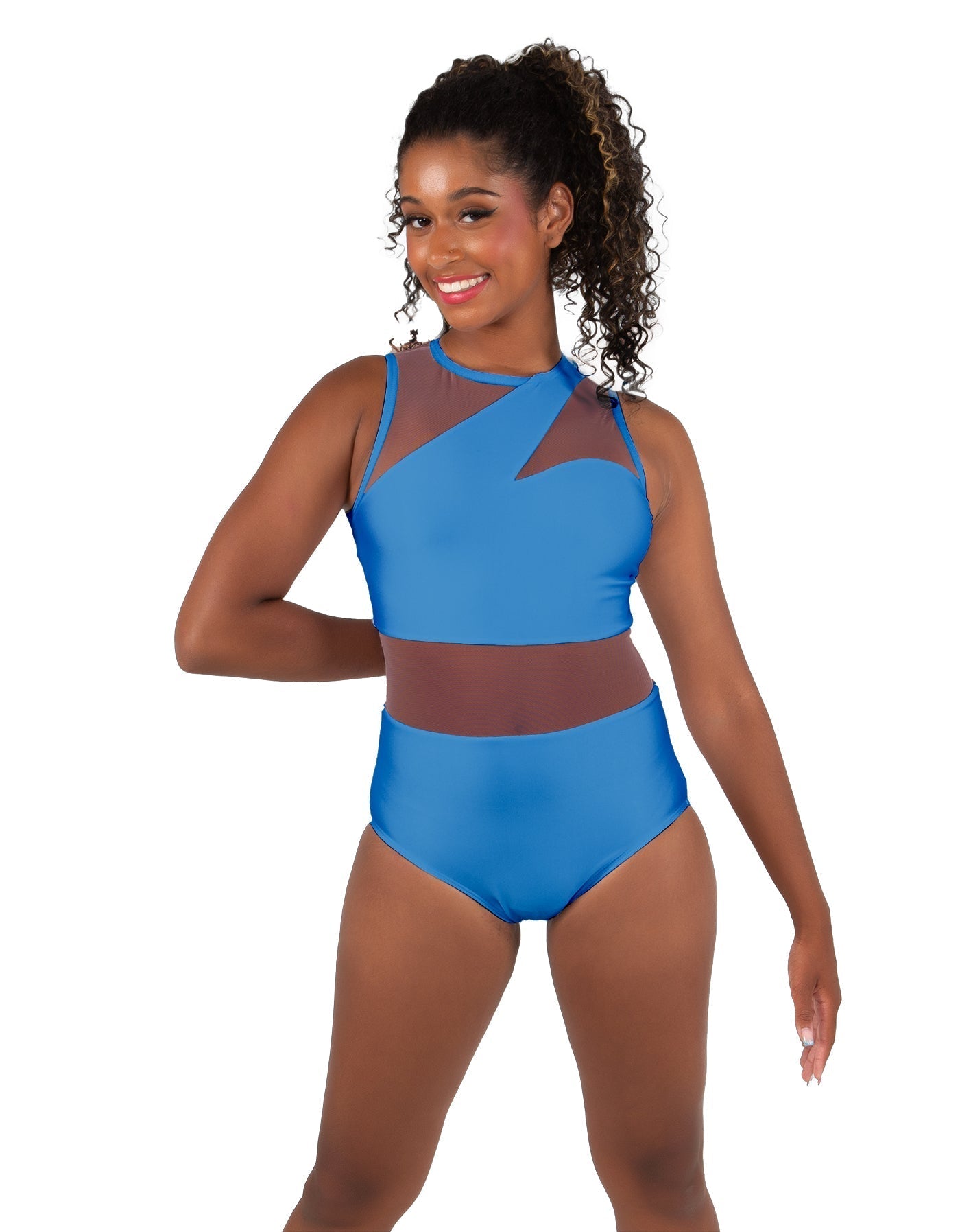 Solid Lycra Ambition Sleeveless Leotard