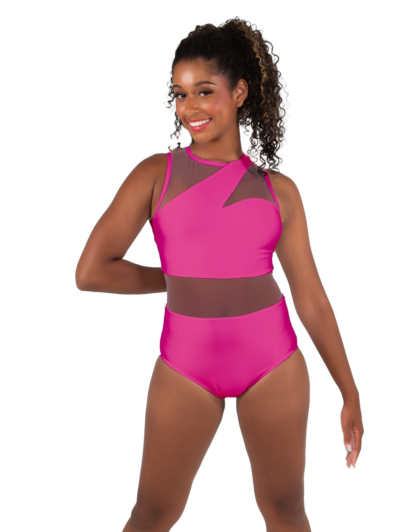 Solid Lycra Ambition Sleeveless Leotard