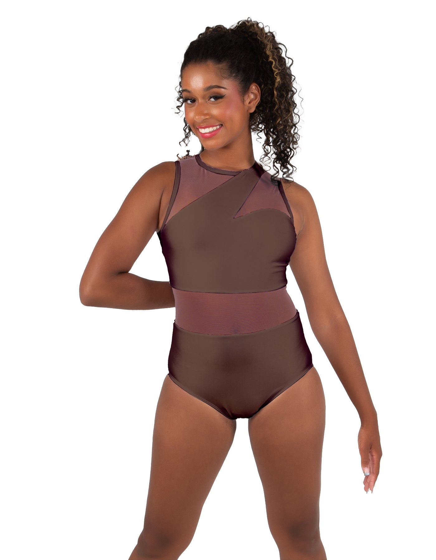 Solid Lycra Ambition Sleeveless Leotard