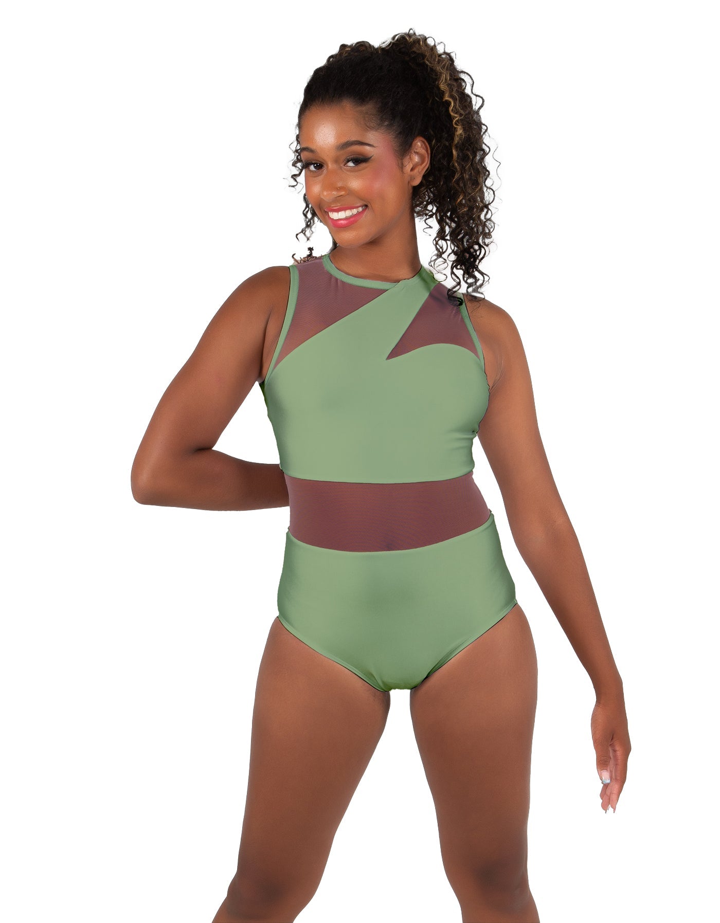 Solid Lycra Ambition Sleeveless Leotard