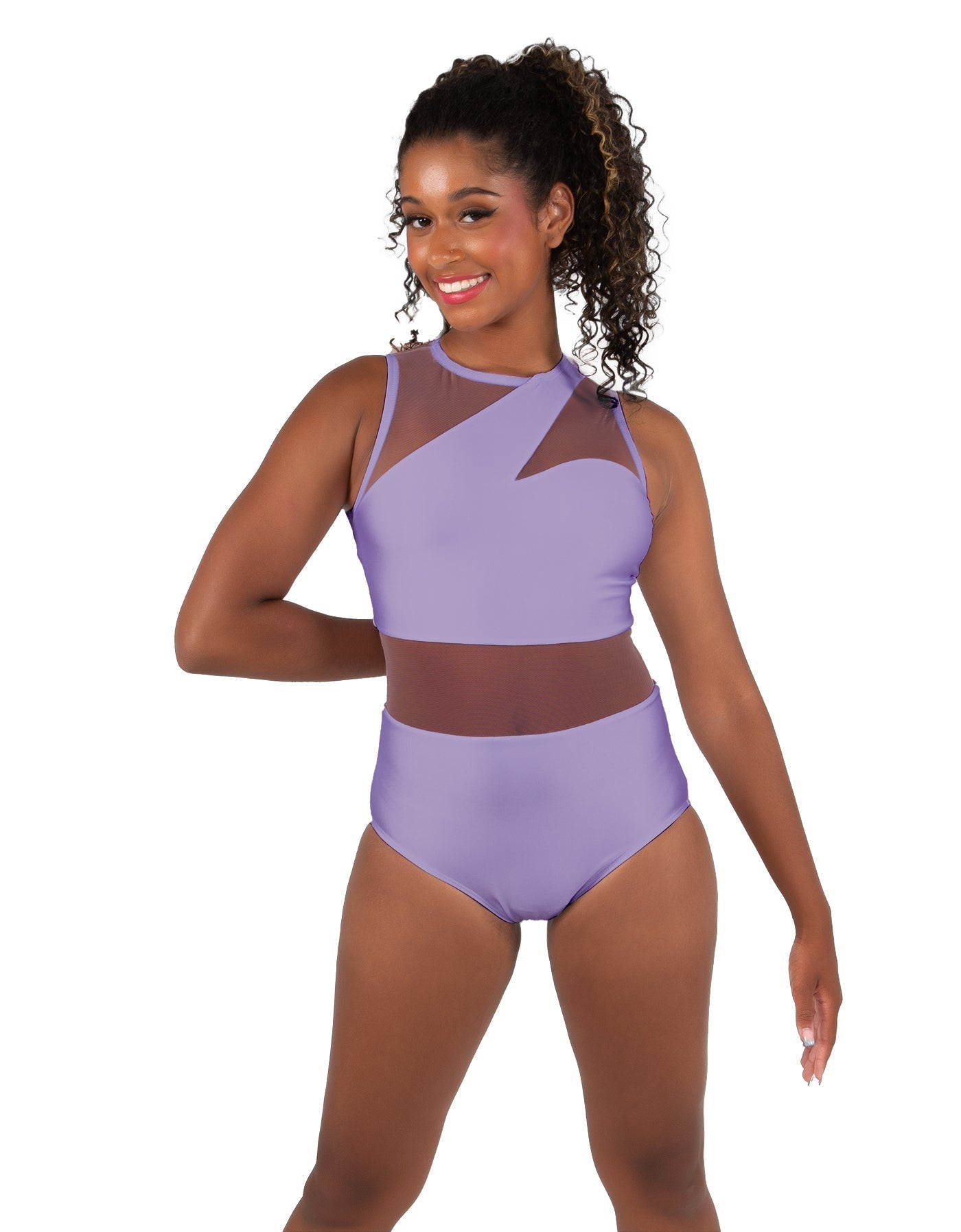 Solid Lycra Ambition Sleeveless Leotard