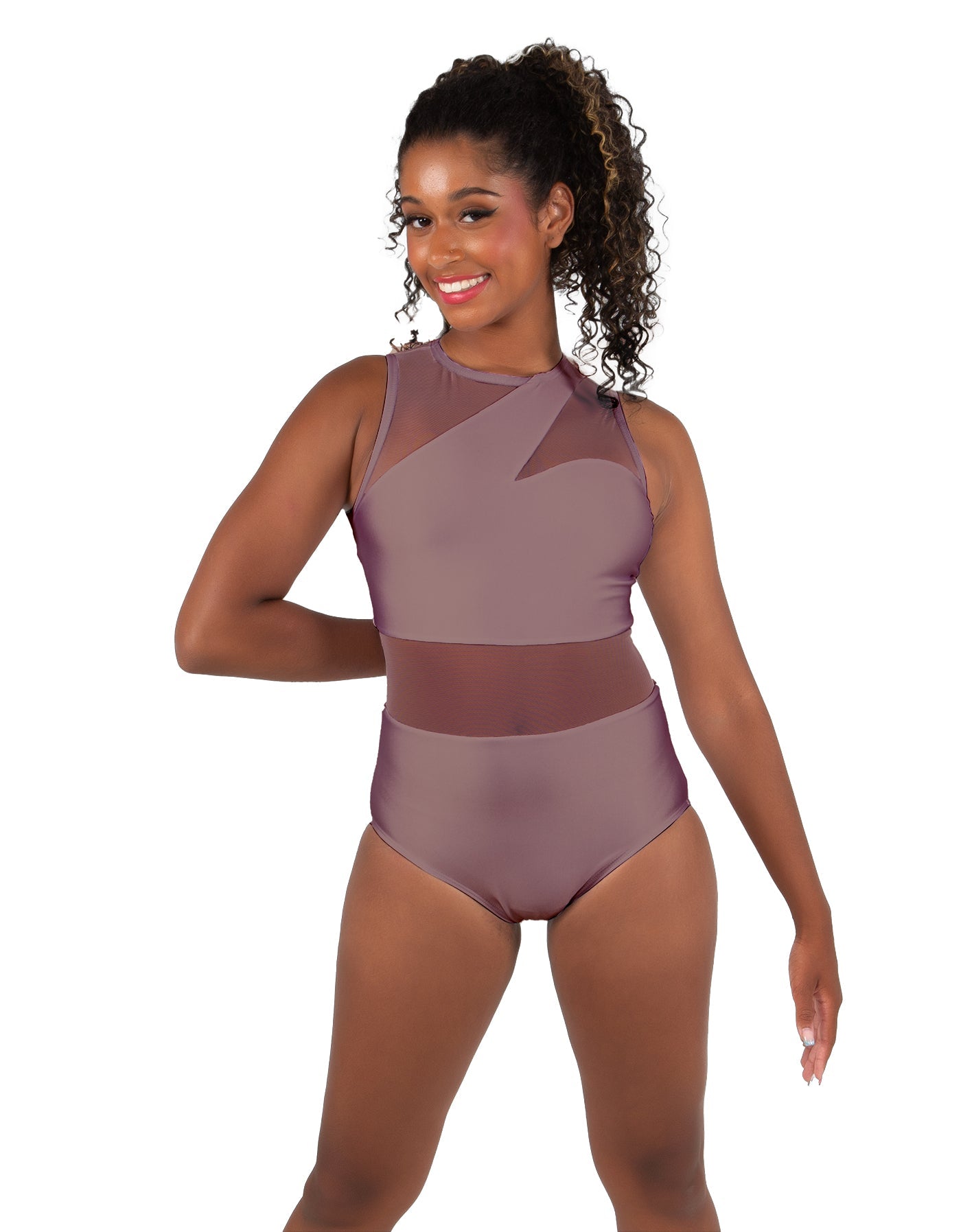 Solid Lycra Ambition Sleeveless Leotard