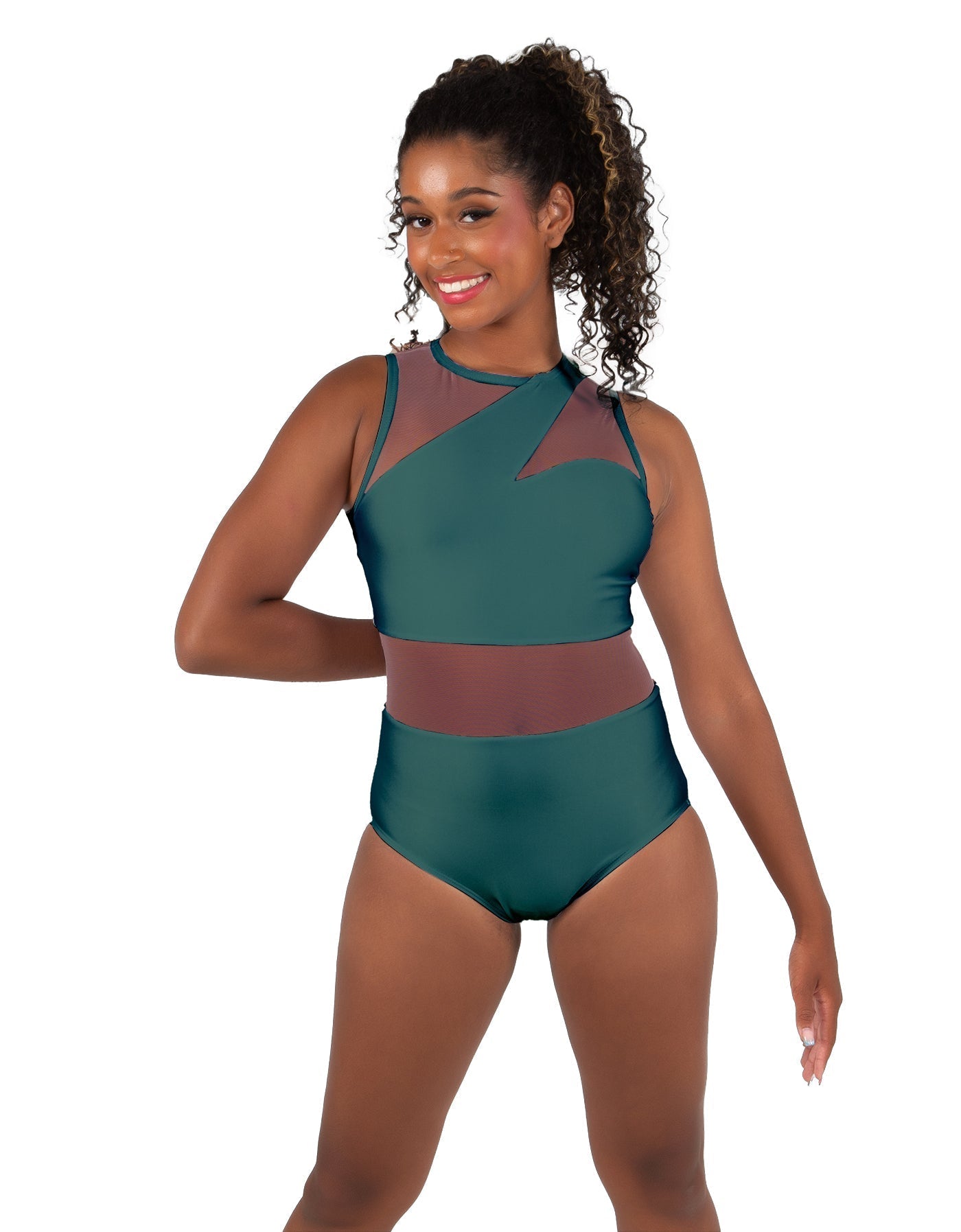 Solid Lycra Ambition Sleeveless Leotard