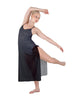 Solid Chiffon Long Panel Dress