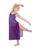 Solid Chiffon Long Panel Dress