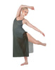 Solid Chiffon Long Panel Dress