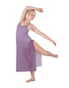 Solid Chiffon Long Panel Dress