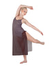 Solid Chiffon Long Panel Dress