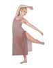 Solid Chiffon Long Panel Dress
