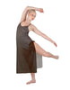 Solid Chiffon Long Panel Dress