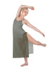 Solid Chiffon Long Panel Dress