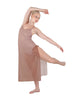 Solid Chiffon Long Panel Dress