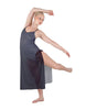 Solid Chiffon Long Panel Dress
