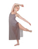 Solid Chiffon Long Panel Dress