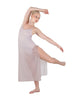 Solid Chiffon Long Panel Dress